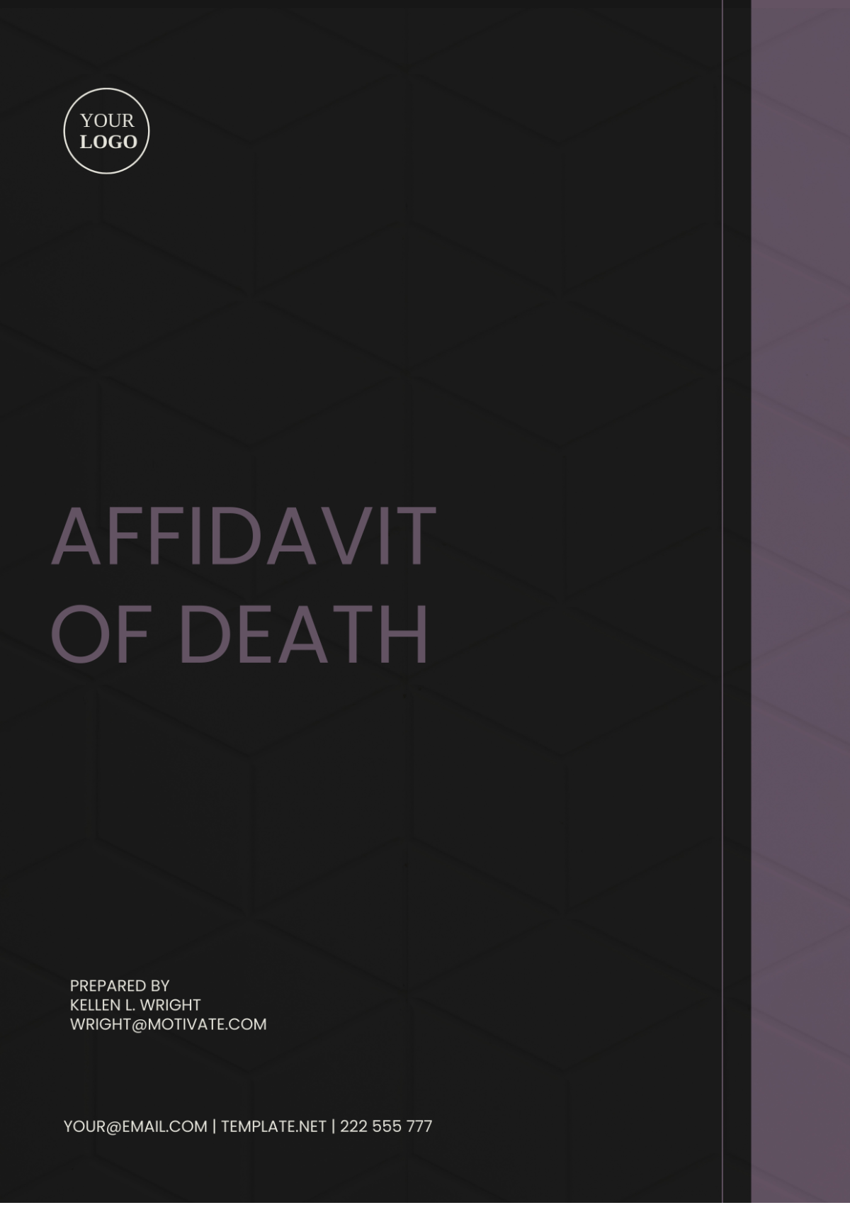 New York Affidavit of Death Template - Edit Online & Download