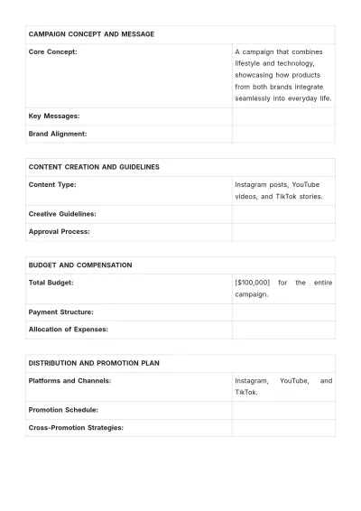 Free Co-Branding Influencer Strategy in Advertising Template to Edit Online