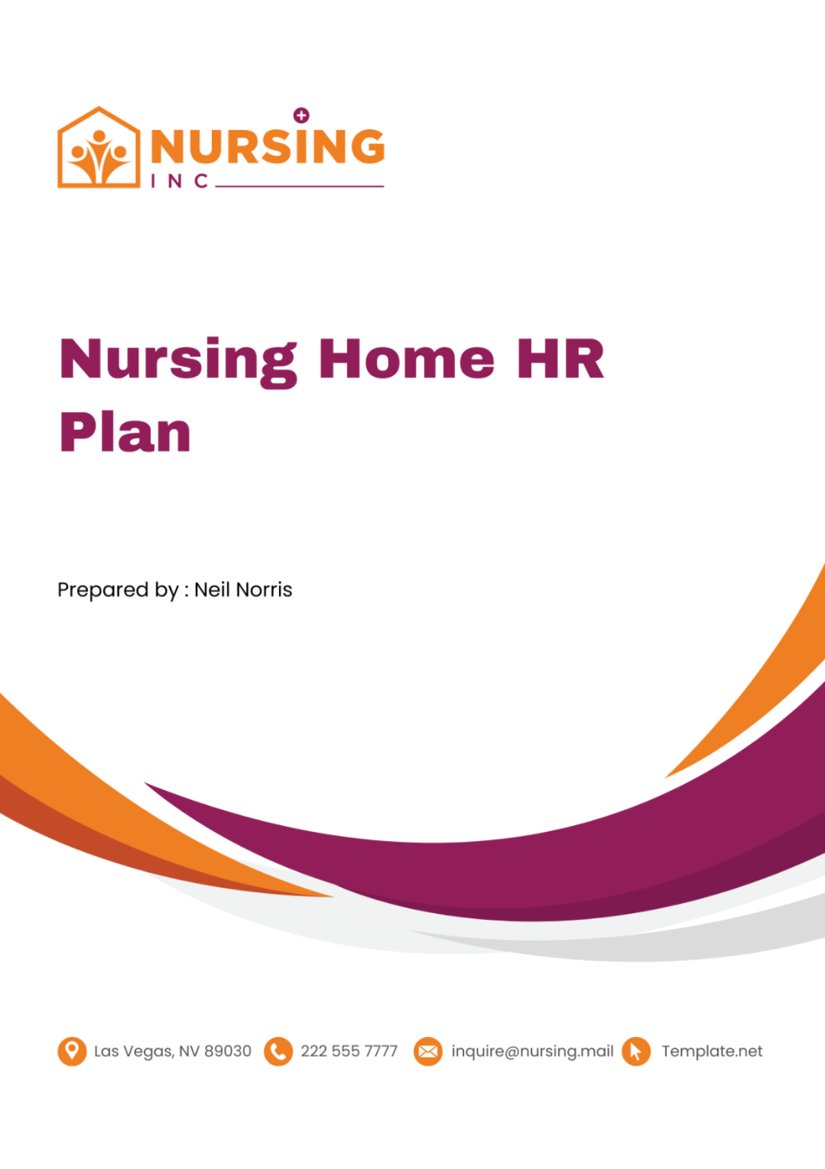 Nursing Home HR Plan Template