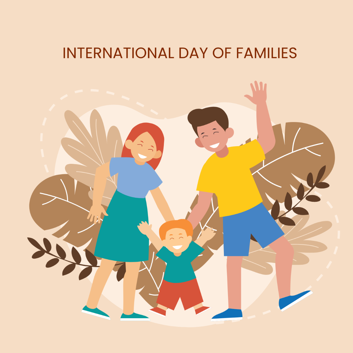 International Day of Families Vector Template
