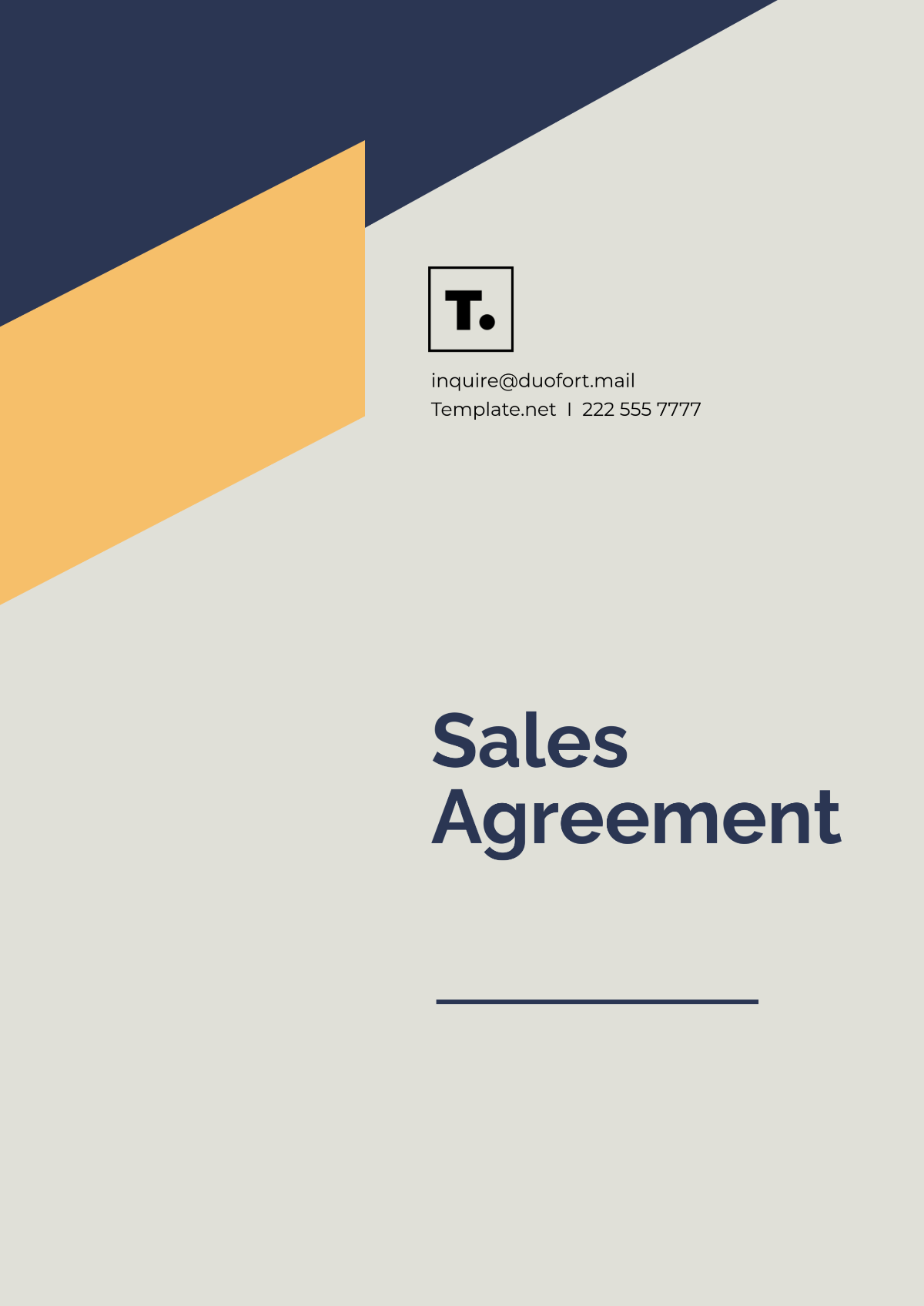 Sales Agreement Template - Edit Online & Download