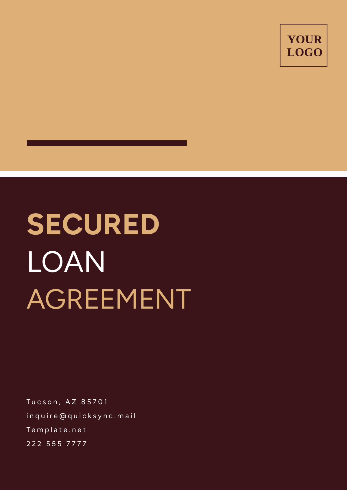 Secured Loan Agreement Template - Edit Online & Download