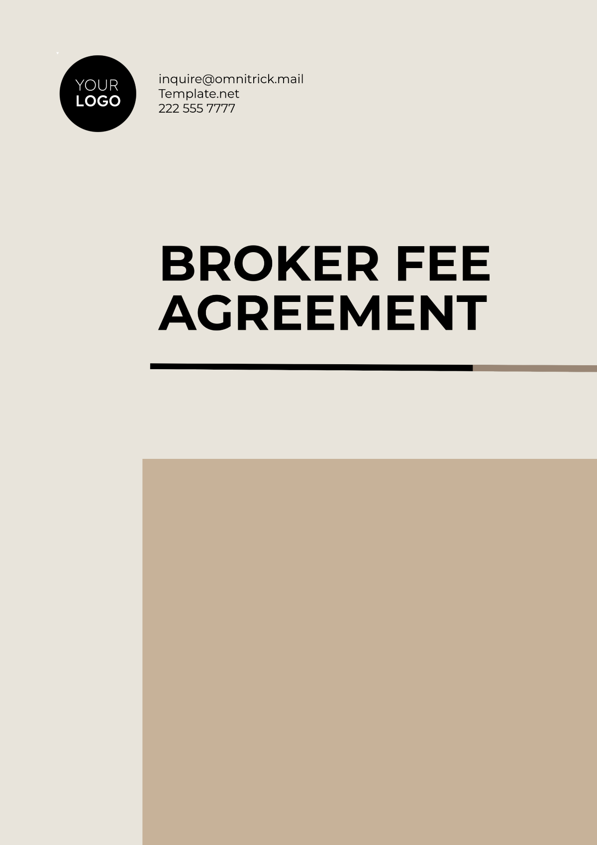 Broker Fee Agreement Template Prntbl concejomunicipaldechinu gov co Broker Fee Agreement Template Prntbl concejomunicipaldechinu gov co