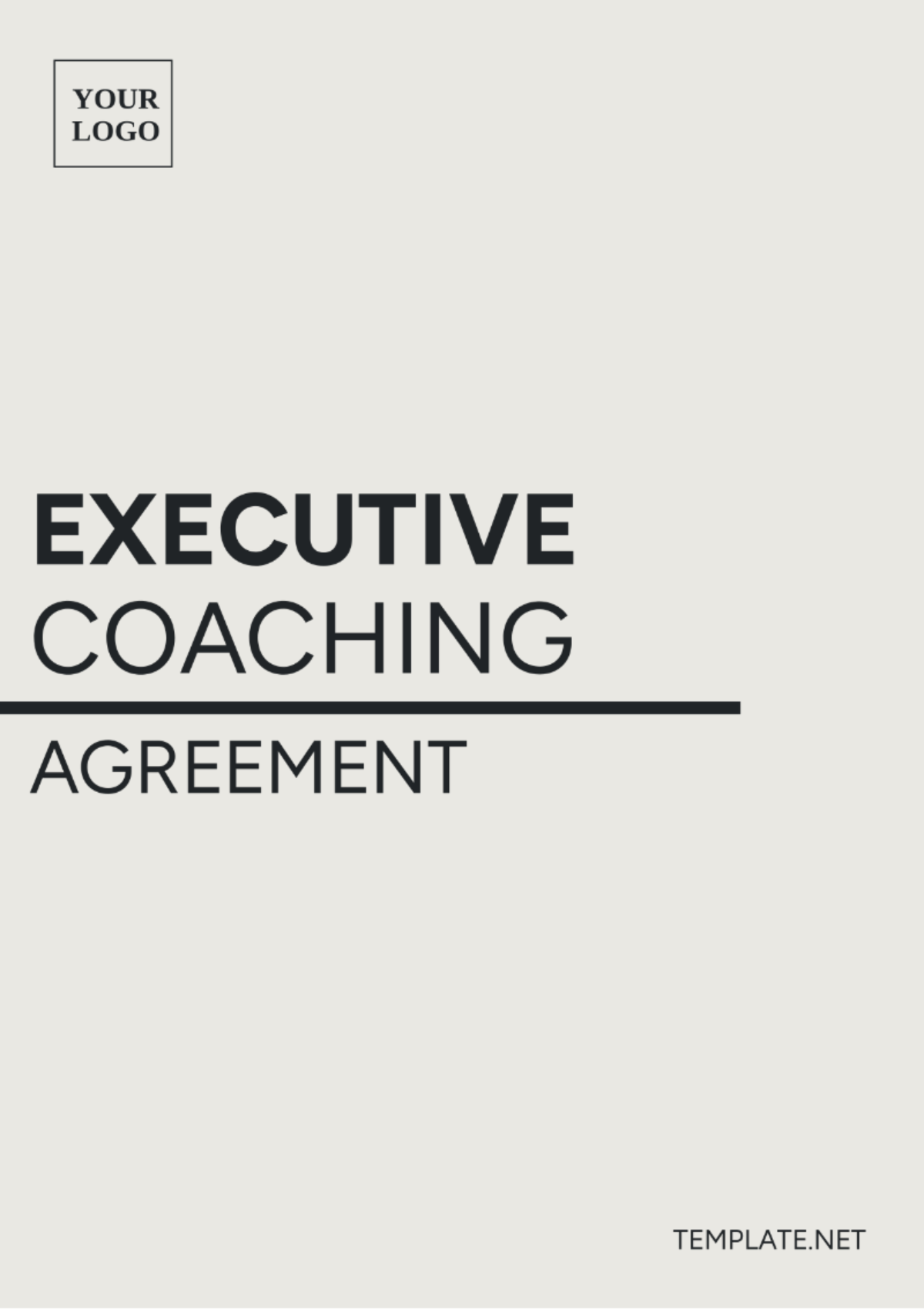 Executive Coaching Agreement Template - Edit Online & Download