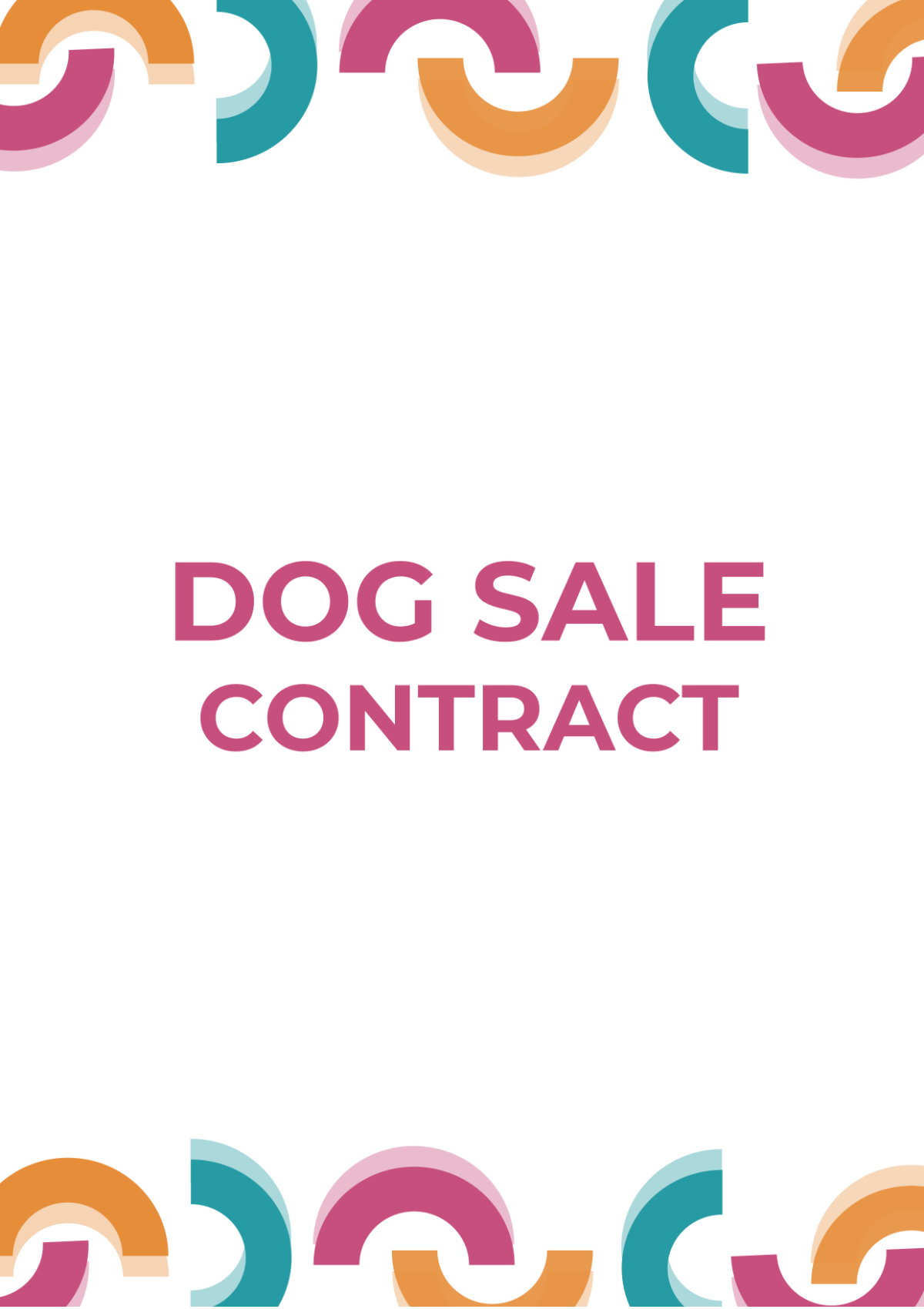 Dog Sale Contract Template - Edit Online & Download