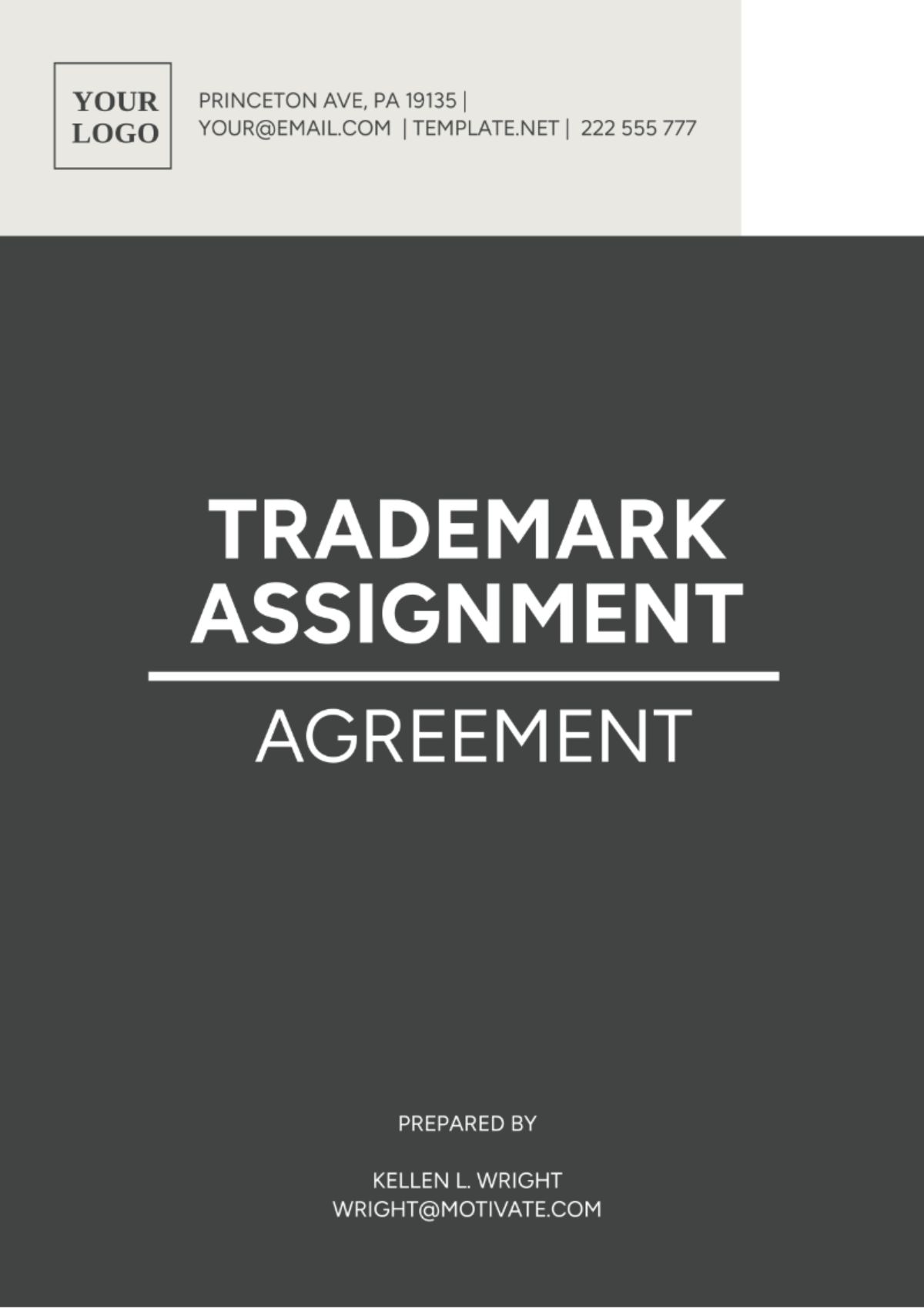 Free Trademark Assignment Agreement Template