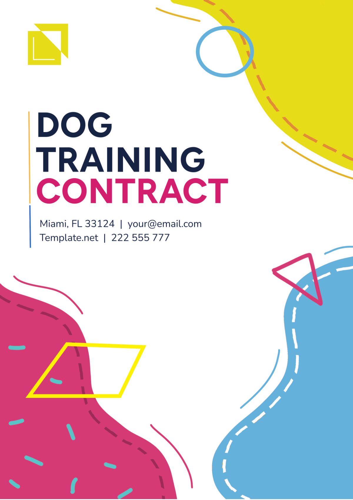 Dog Training Contract Template - Edit Online & Download