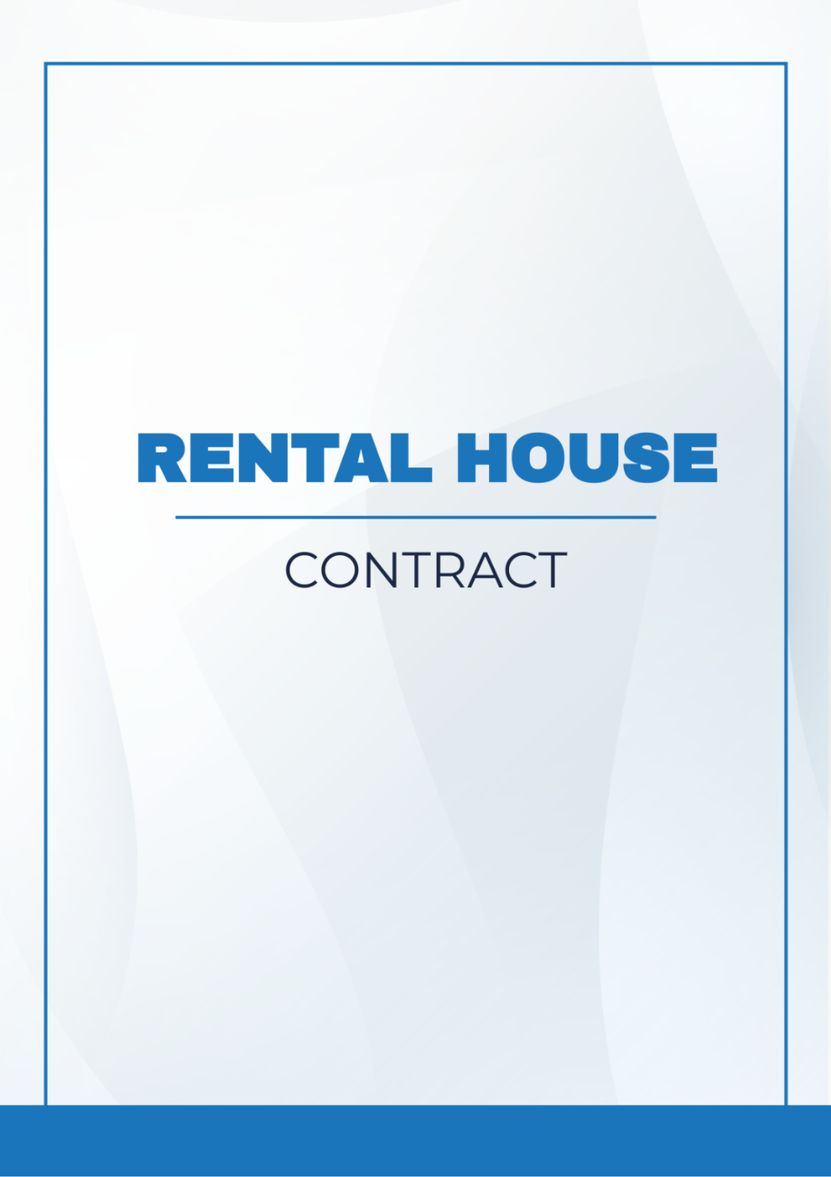 Rental House Contract Template - Edit Online & Download