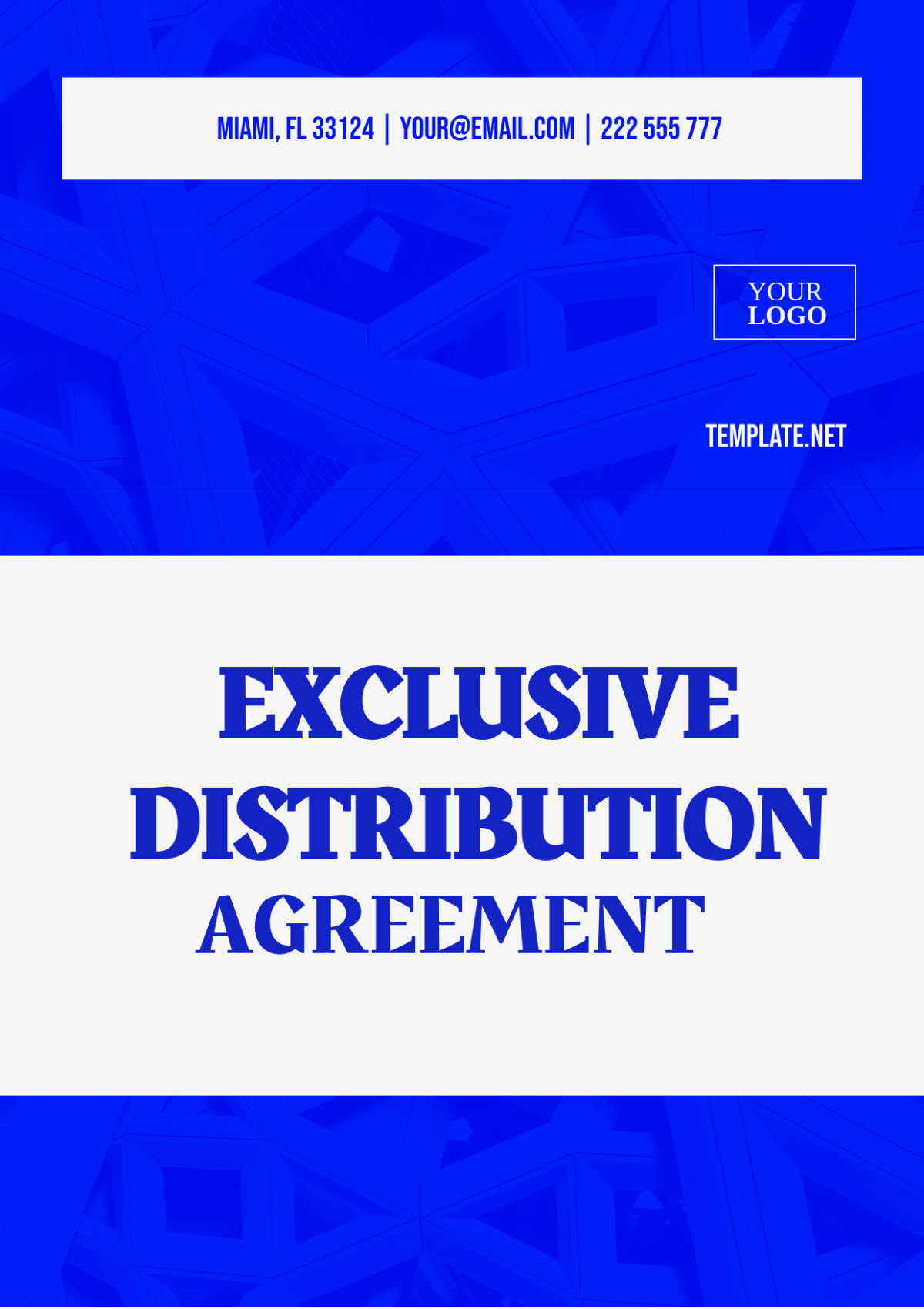 Exclusive Distribution Agreement Template