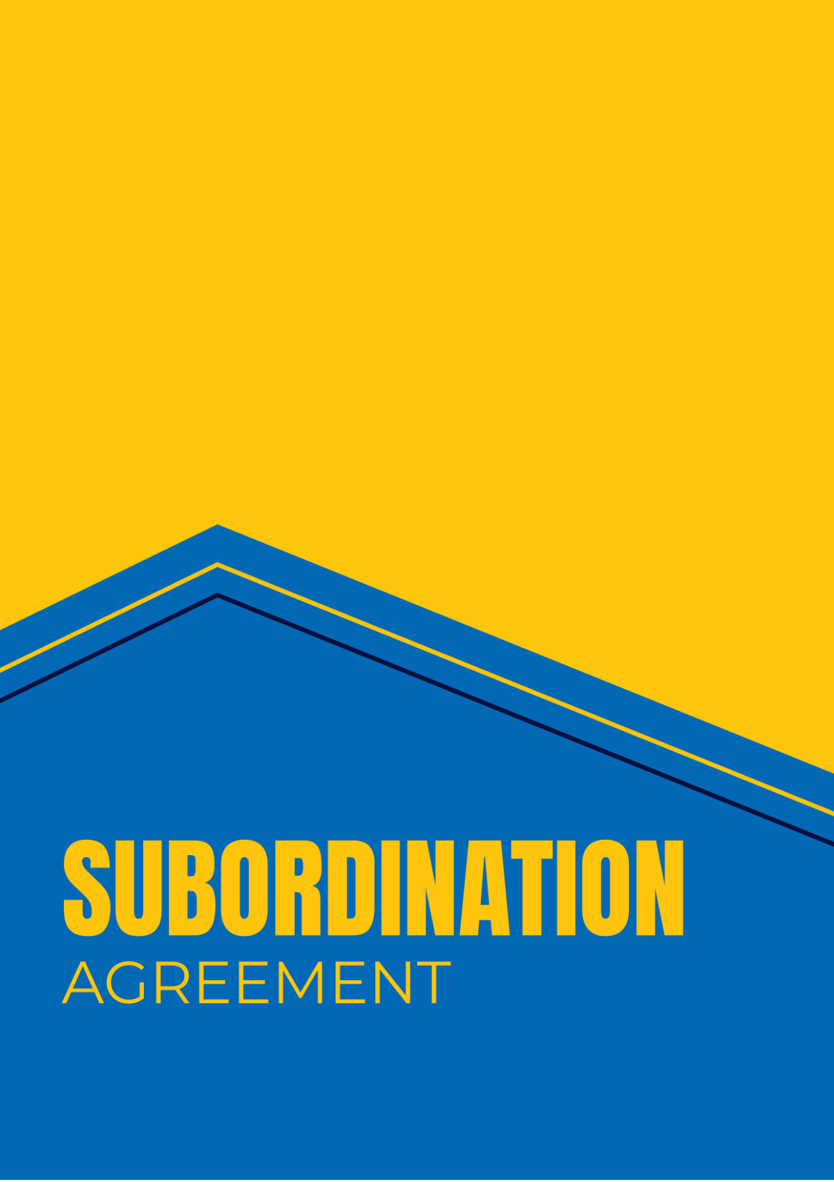 Subordination Agreement Template - Edit Online & Download