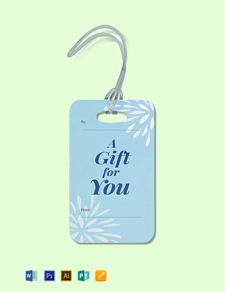 Free Blank Gift Tag Template