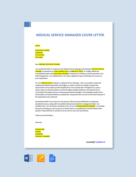 25+ Service Manager Cover Letter Templates - Free Downloads | Template.net