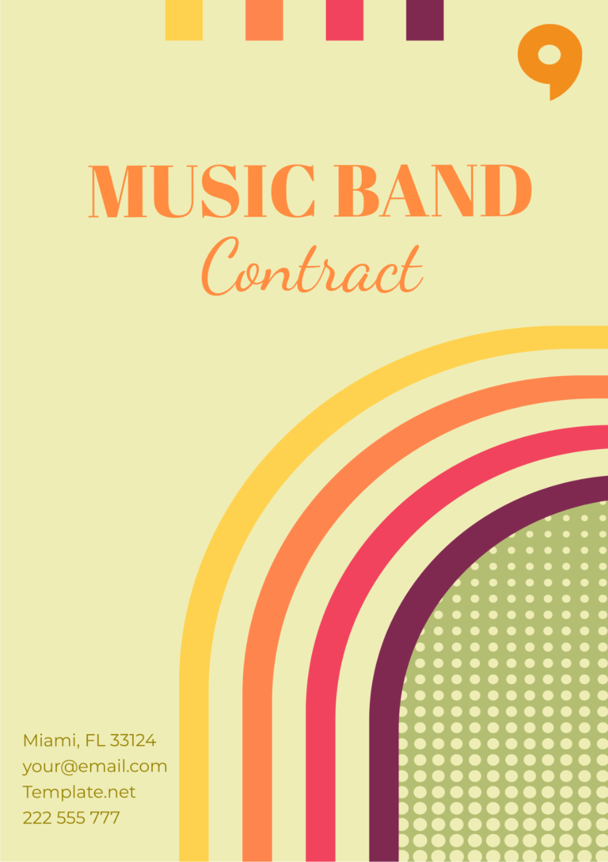 Music Band Contract Template - Edit Online & Download