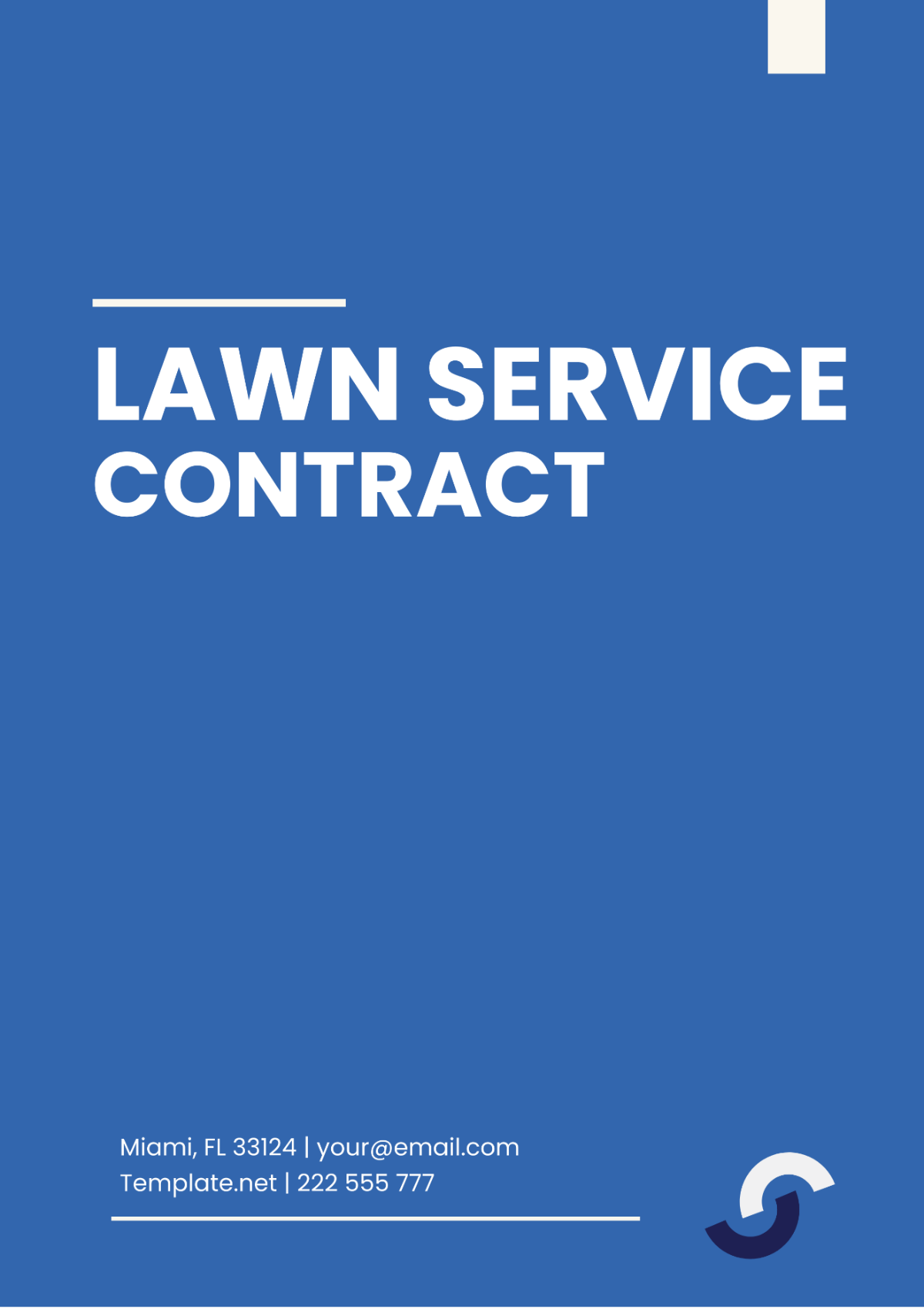 Lawn Service Contract Template - Edit Online & Download