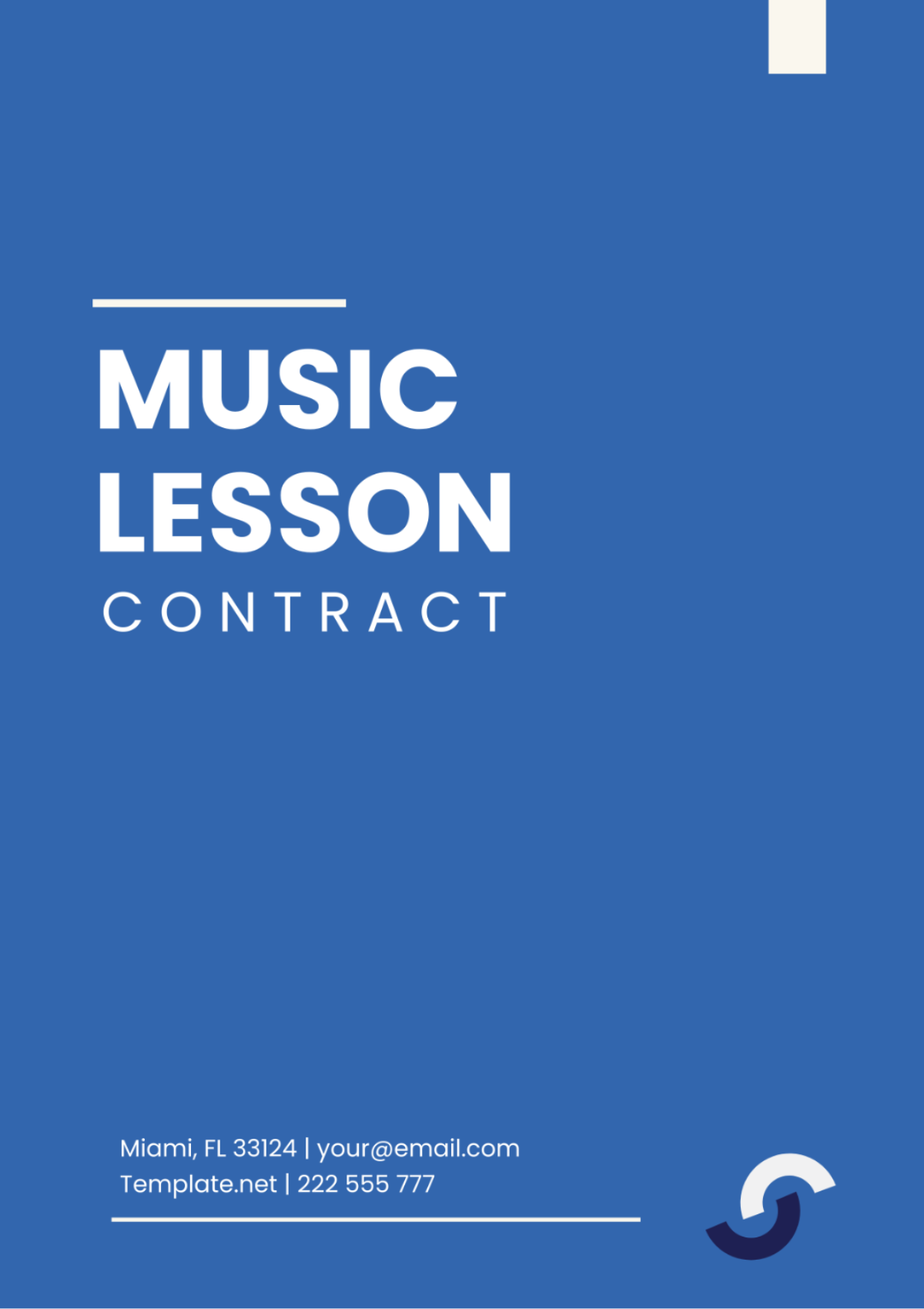 Music Lesson Contract Template - Edit Online & Download