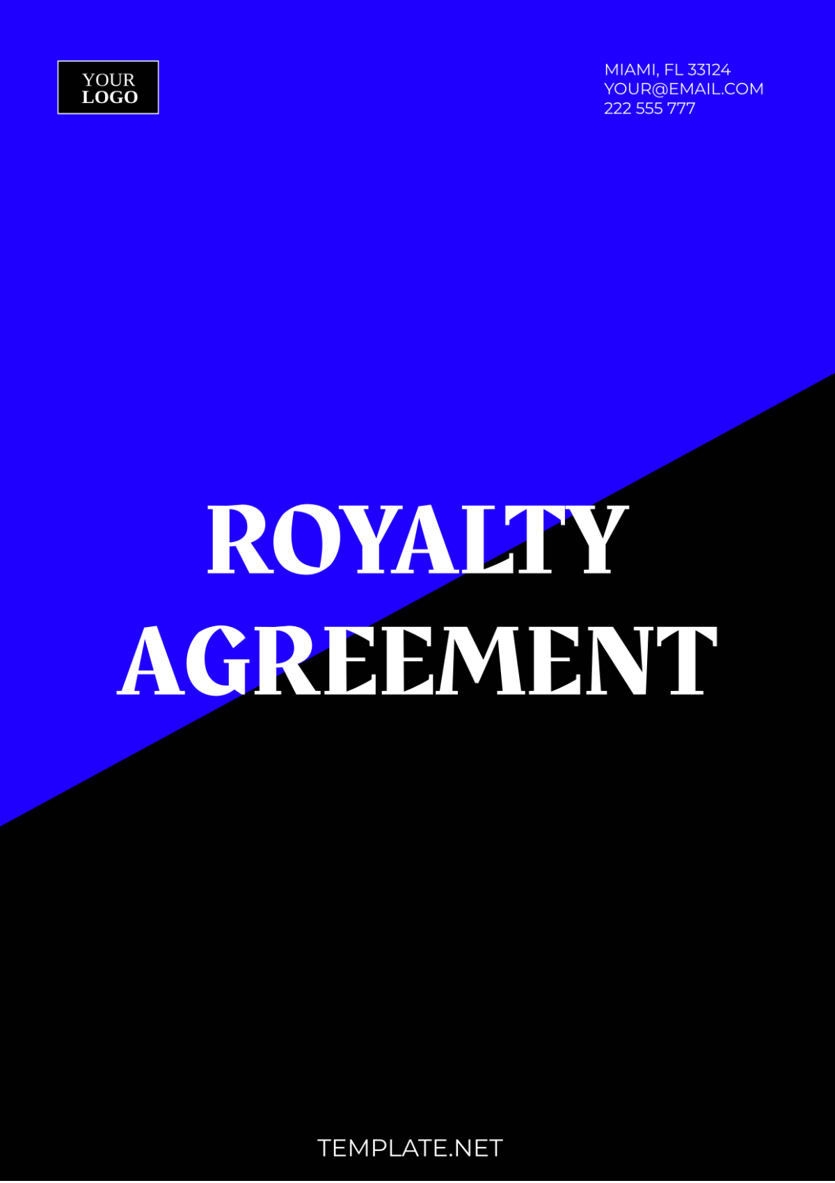 Royalty Agreement Template - Edit Online & Download