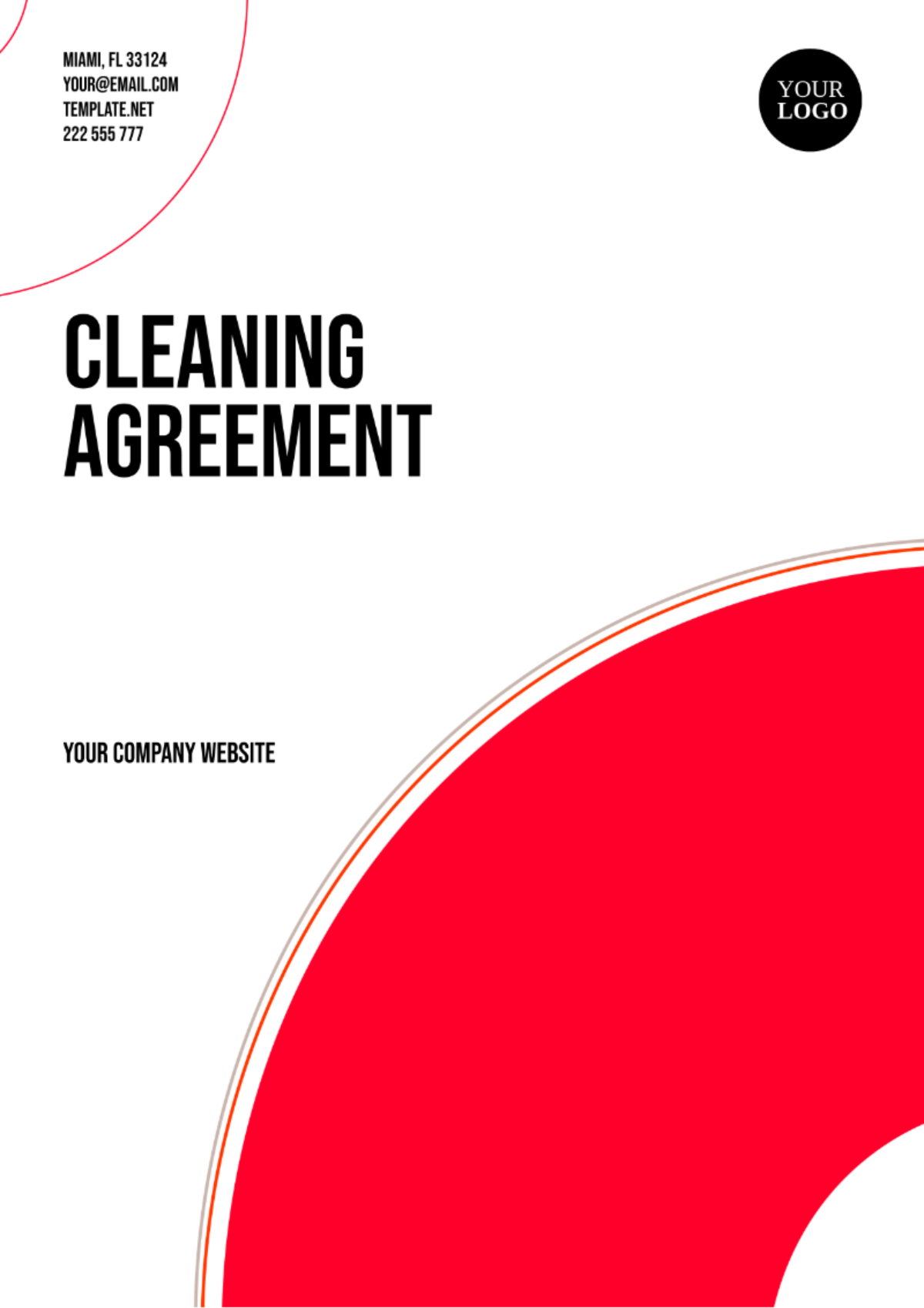 Cleaning Agreement Template