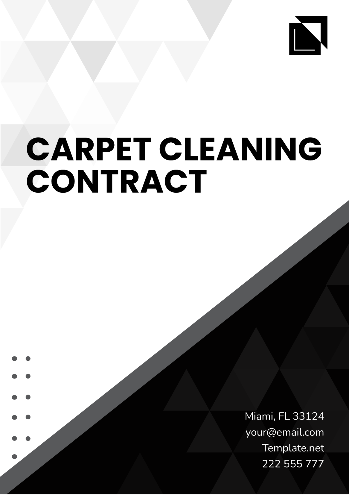 Carpet Cleaning Contract Template - Edit Online & Download