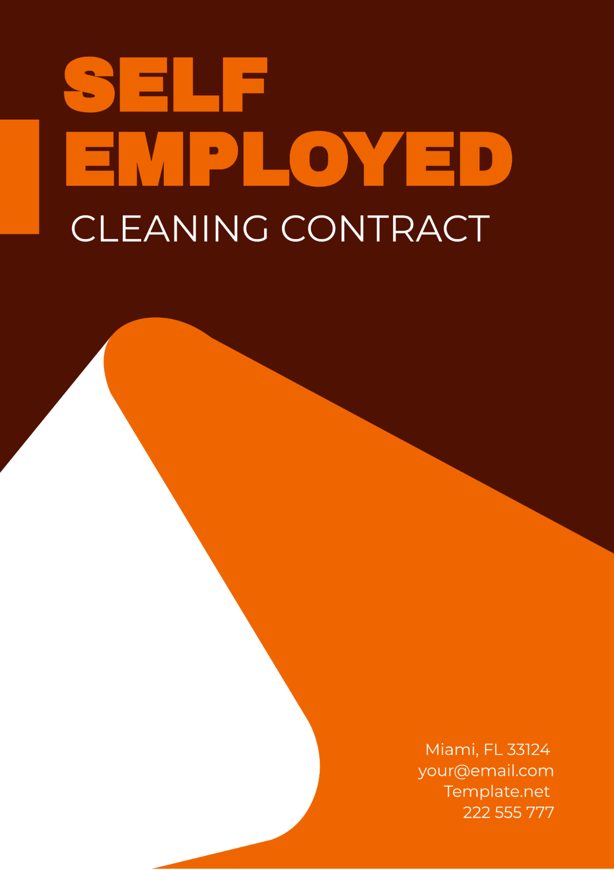 Self Employed Cleaning Contract Template Edit Online And Download Example 