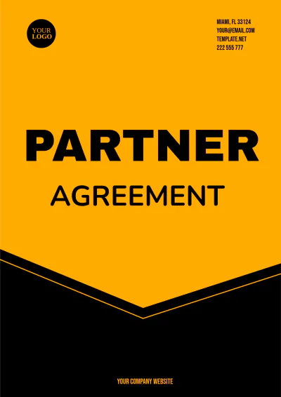 Free Partner Agreement Template to Edit Online