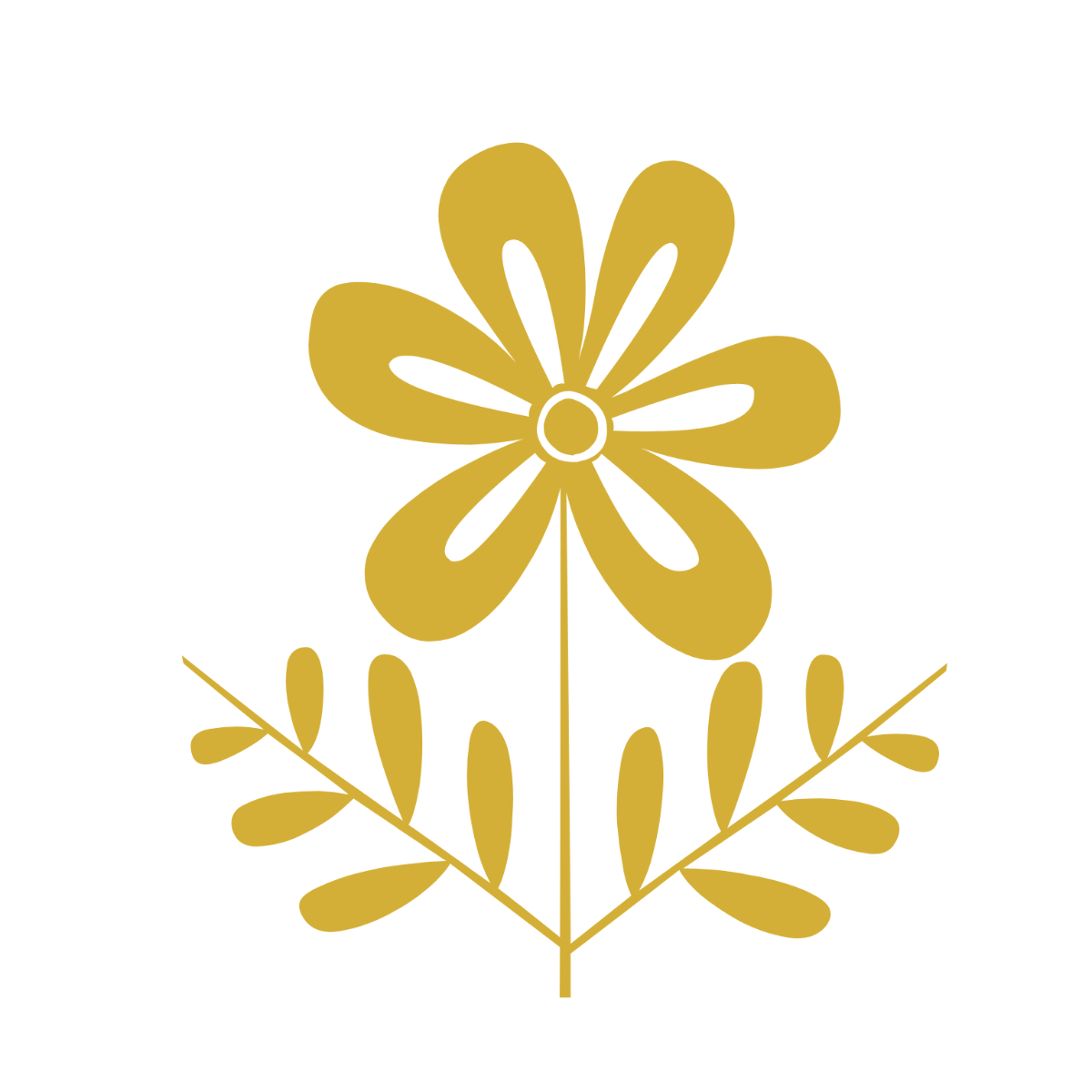 Free Gold Floral