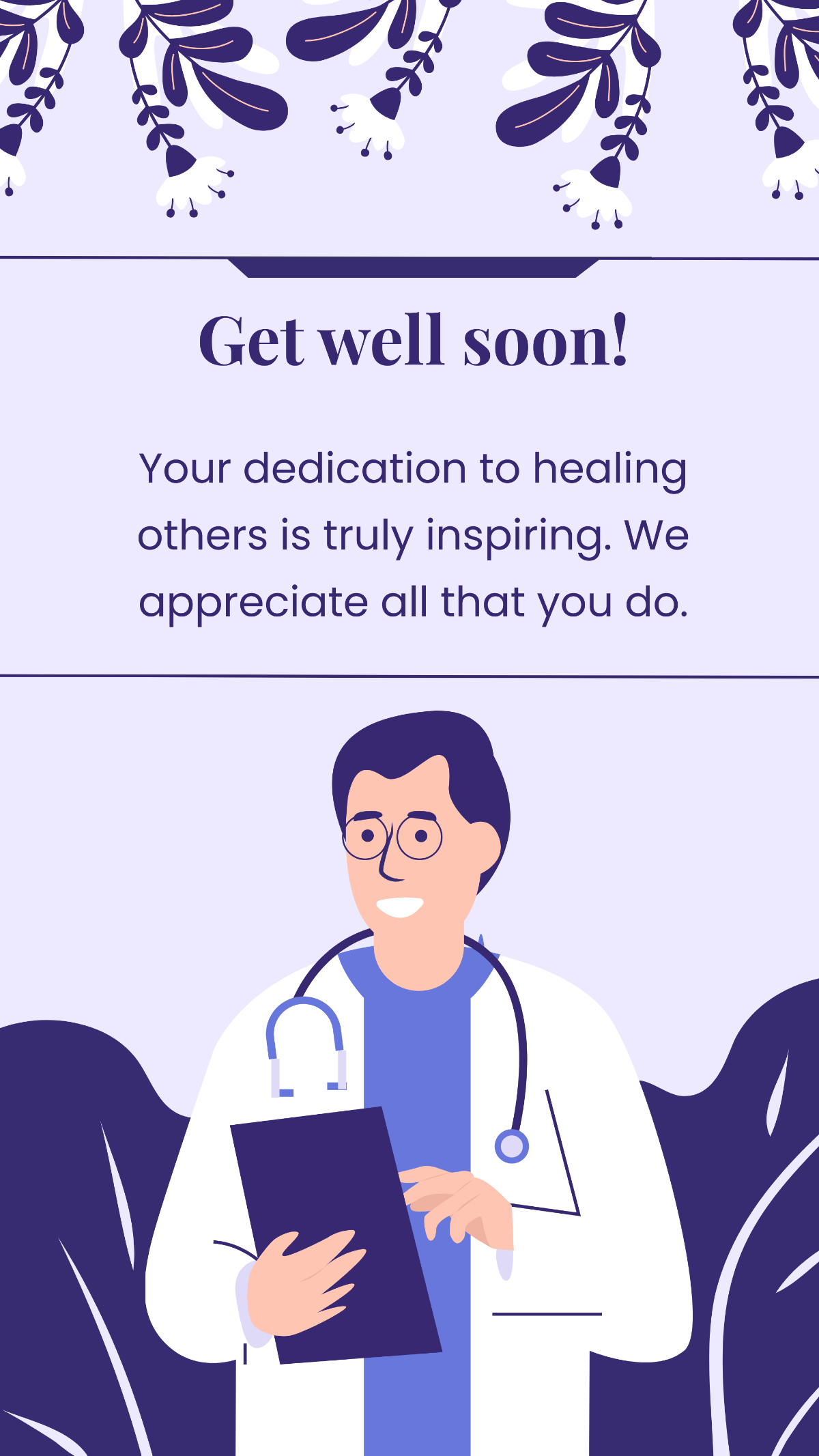 Get Well Soon Message For Doctor Template