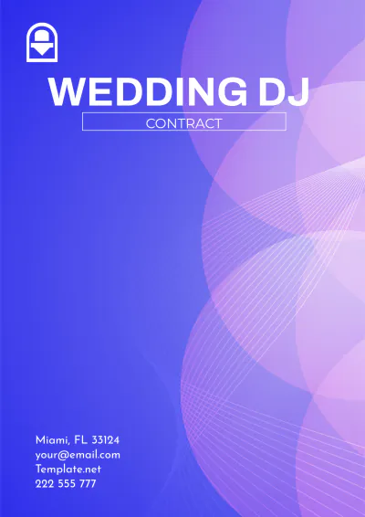 Free Wedding Dj Contract Template to Edit Online