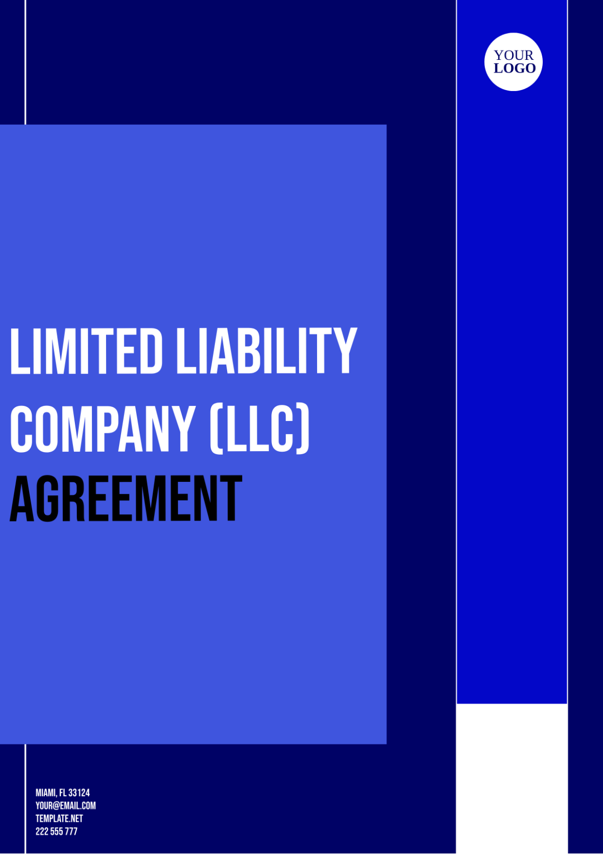 Limited Liability Company (Llc) Agreement Template