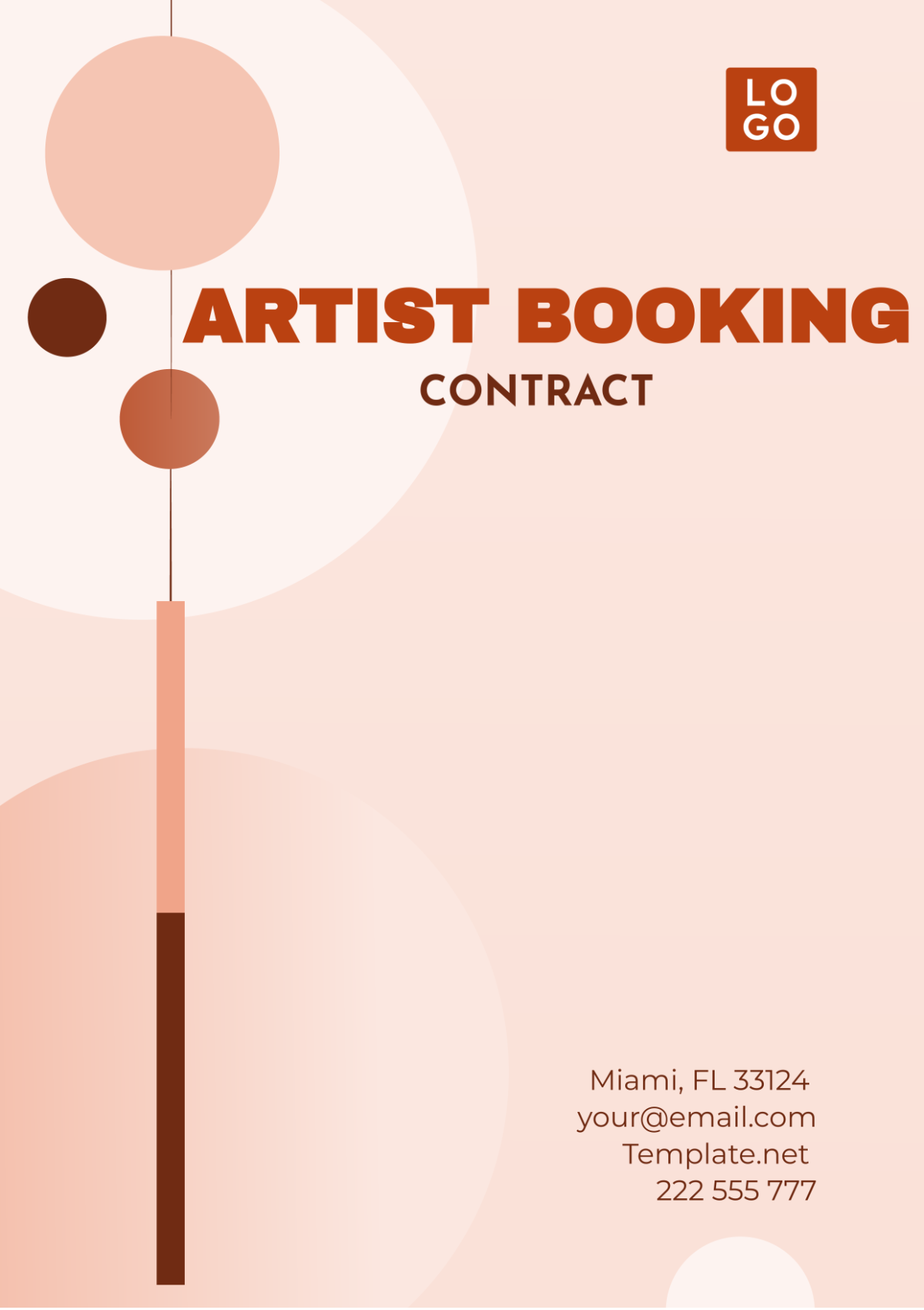 Artist Booking Contract Template | Template.net