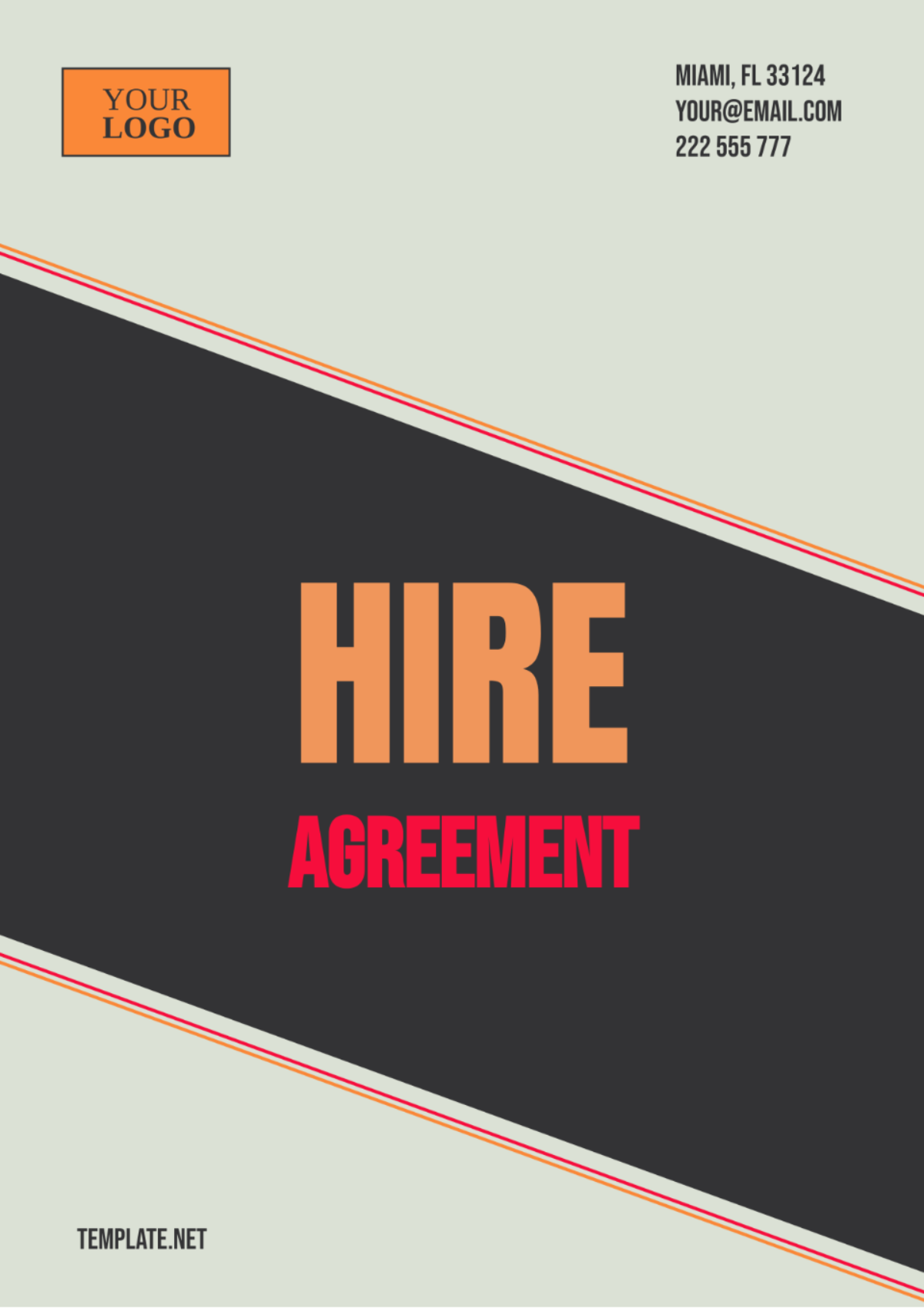 Hire Agreement Template