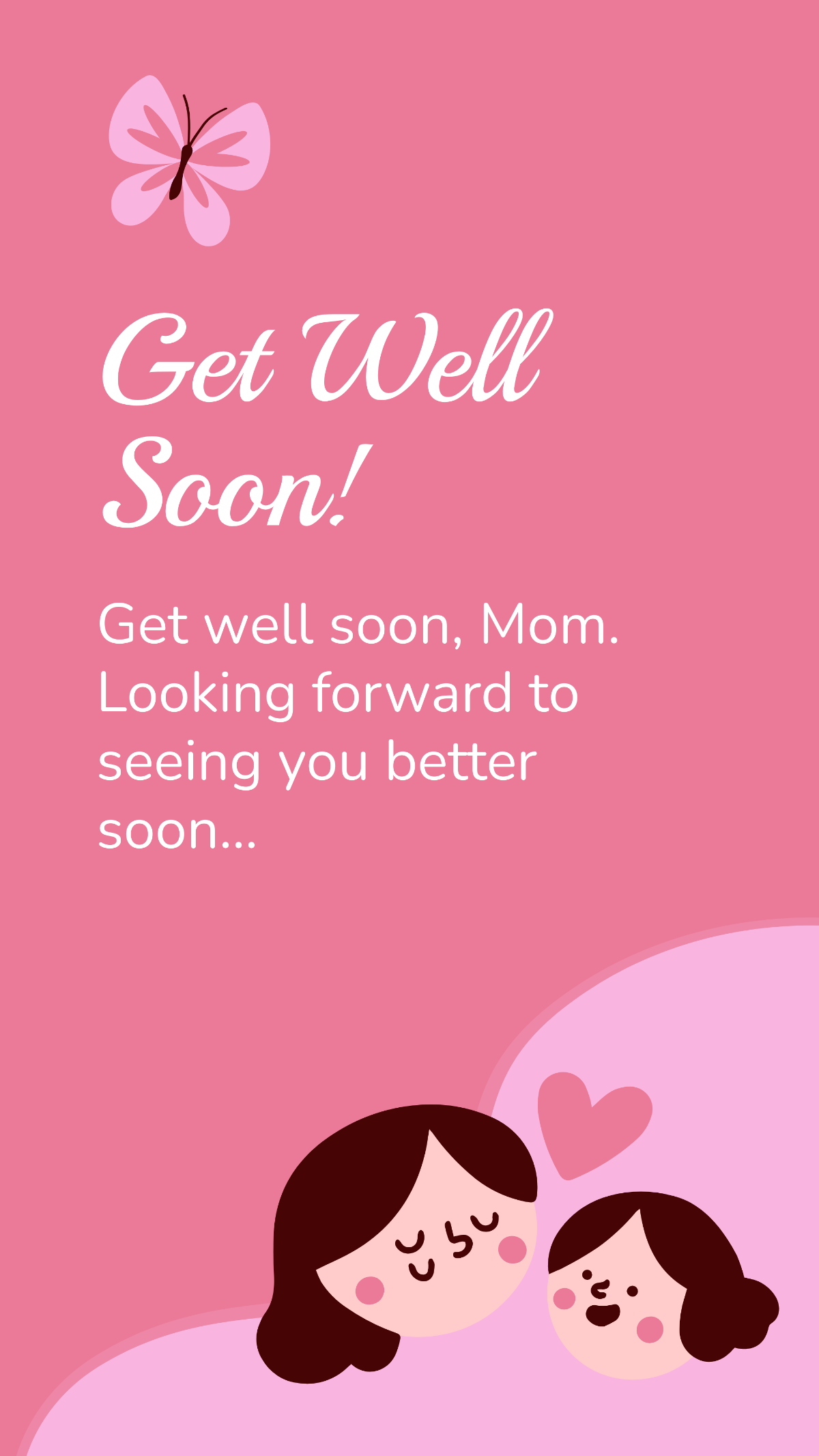 Free Get Well Soon Message For Mom Template
