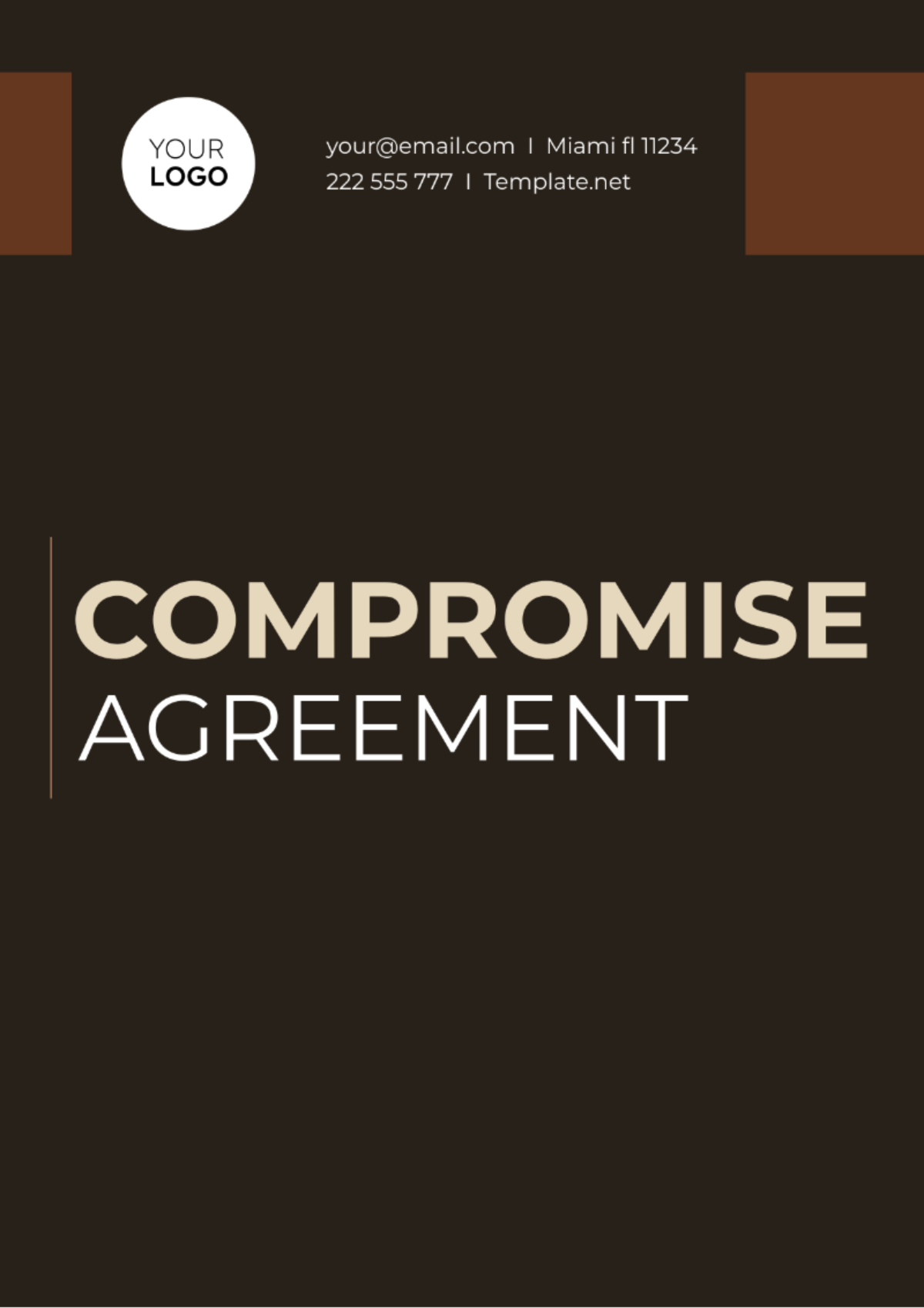 Compromise Agreement Template - Edit Online & Download