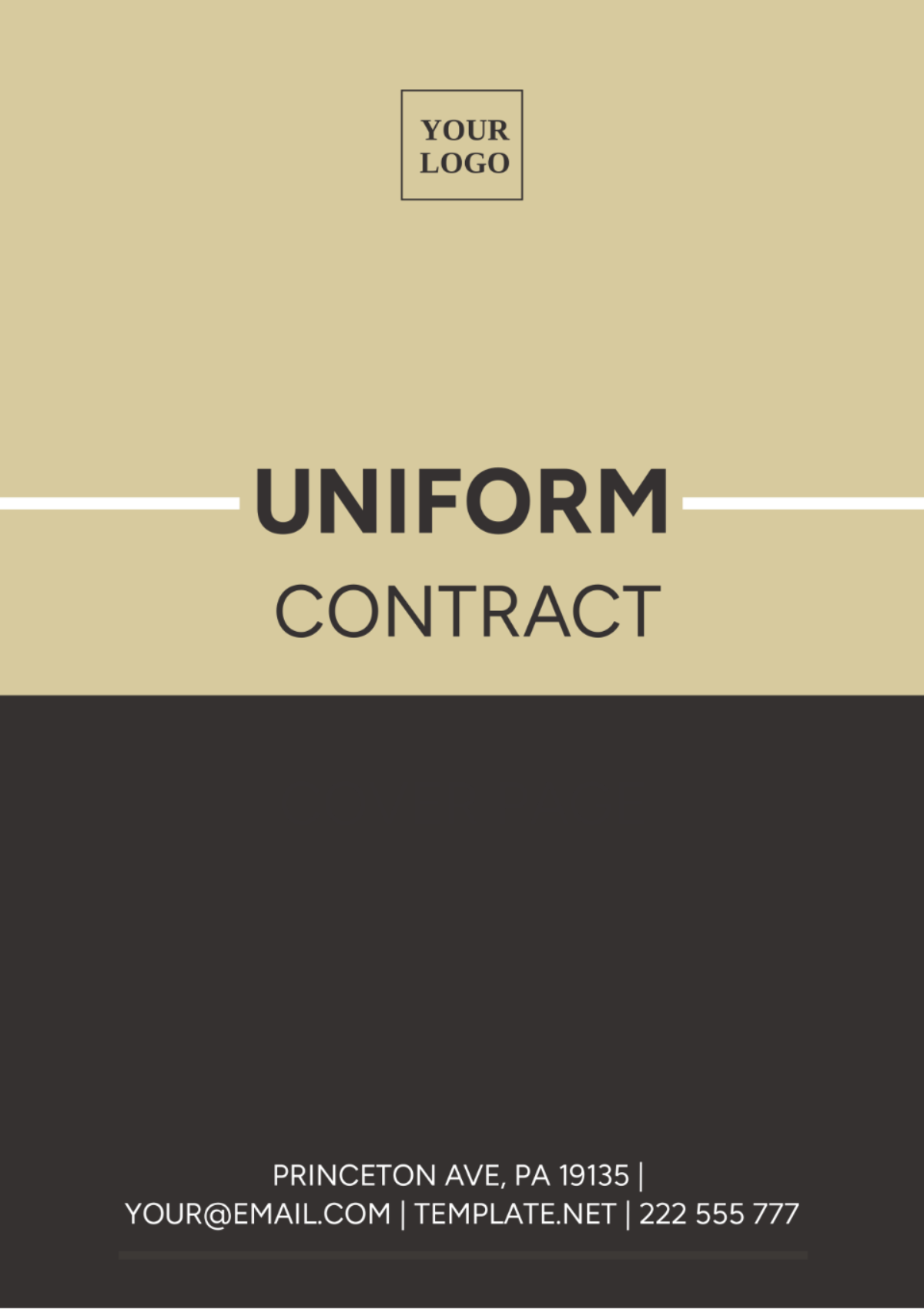 Uniform Contract Template - Edit Online & Download