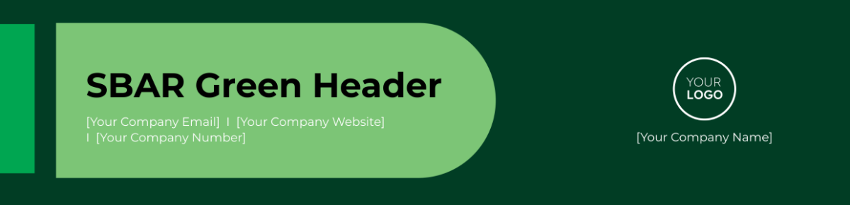 Free SBAR Green Header Template - Edit Online & Download | Template.net