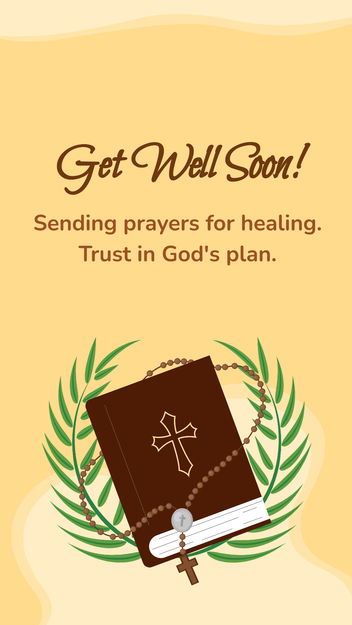Get Well Soon Bible Message Template