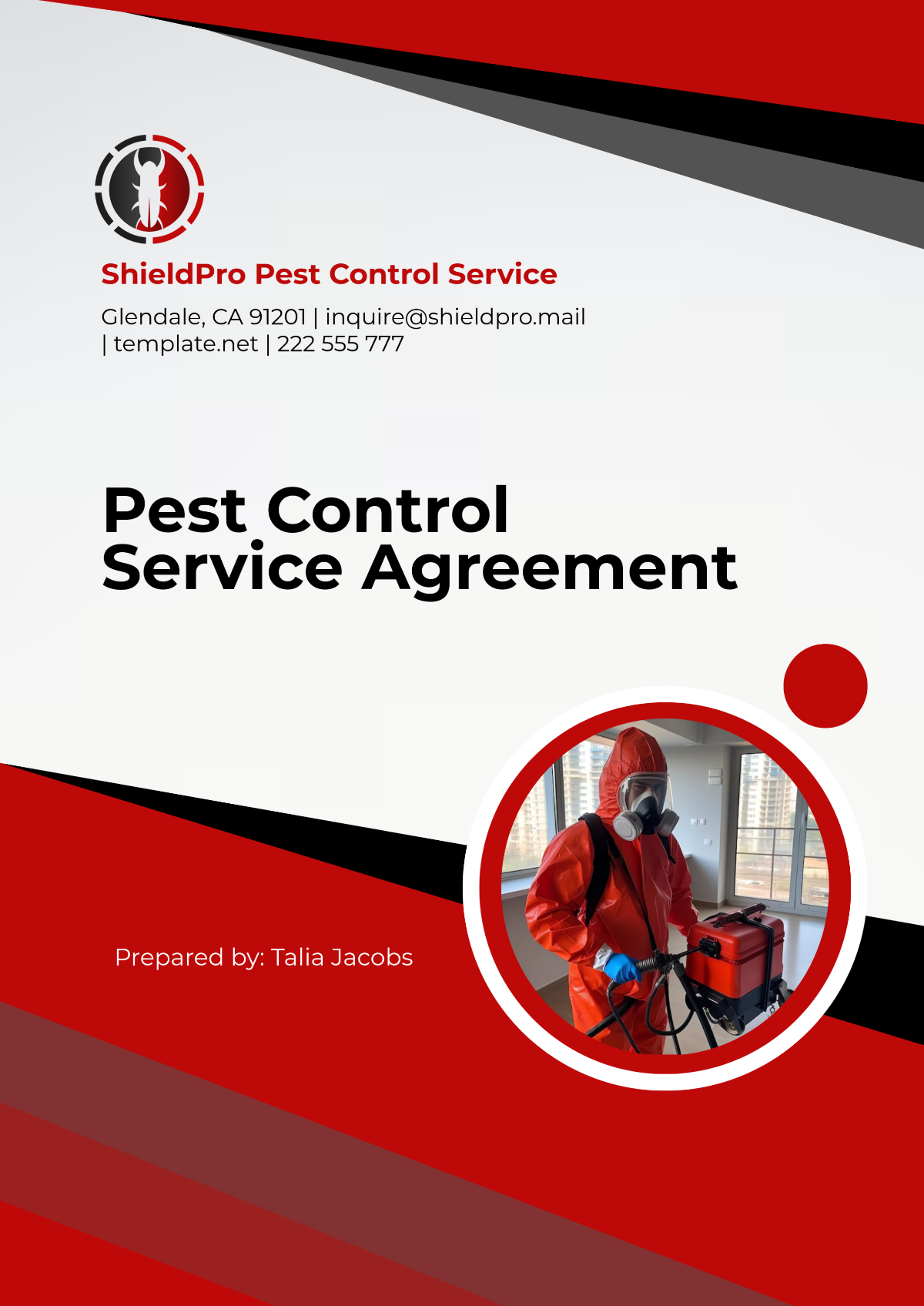 Pest Control Service Agreement Template - Edit Online & Download