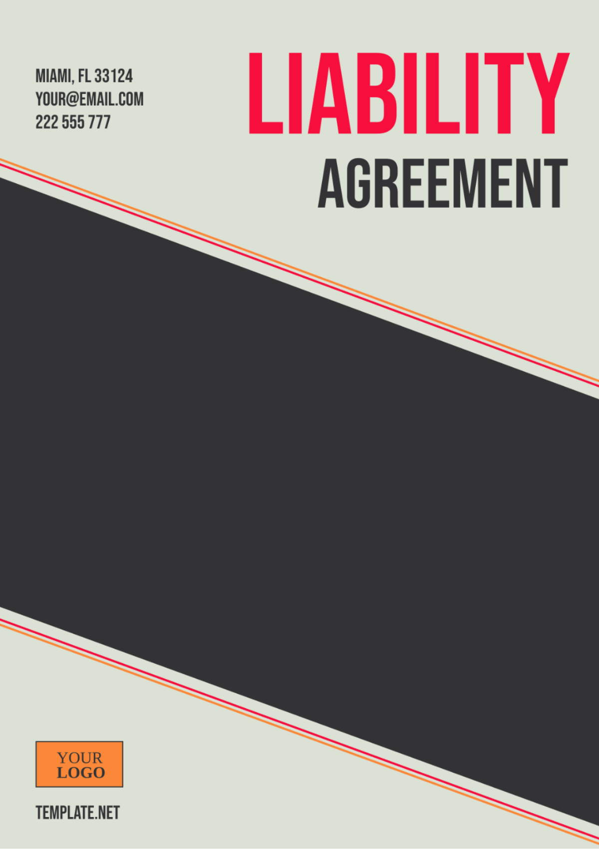 Liability Agreement Template