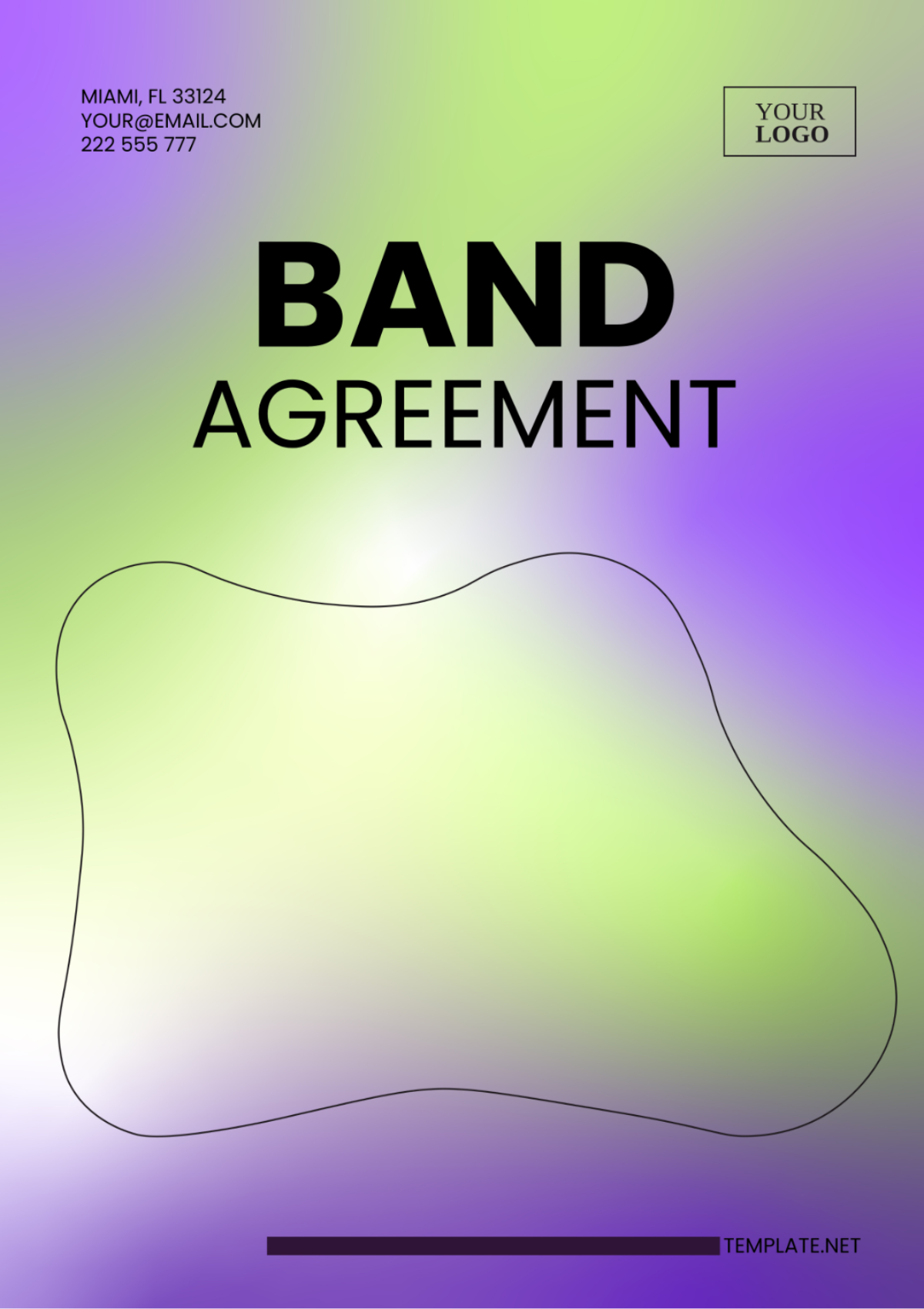 Band Agreement Template