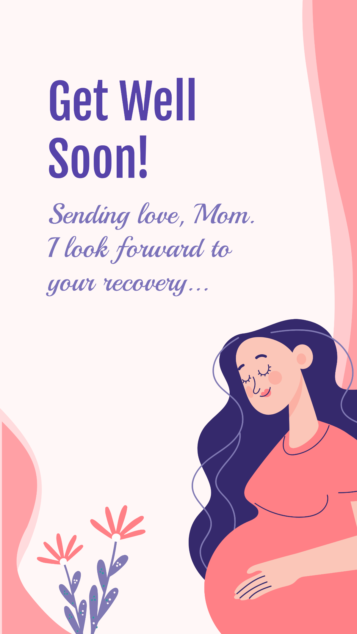 Get Well Soon Card For Mom