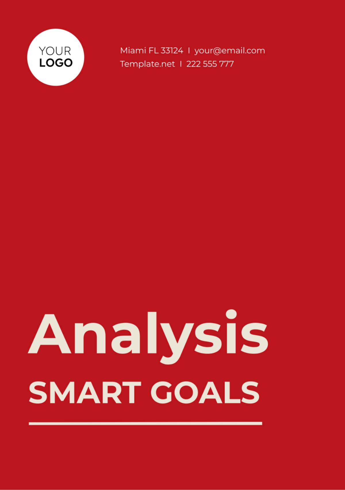 SMART Goals Analysis Template