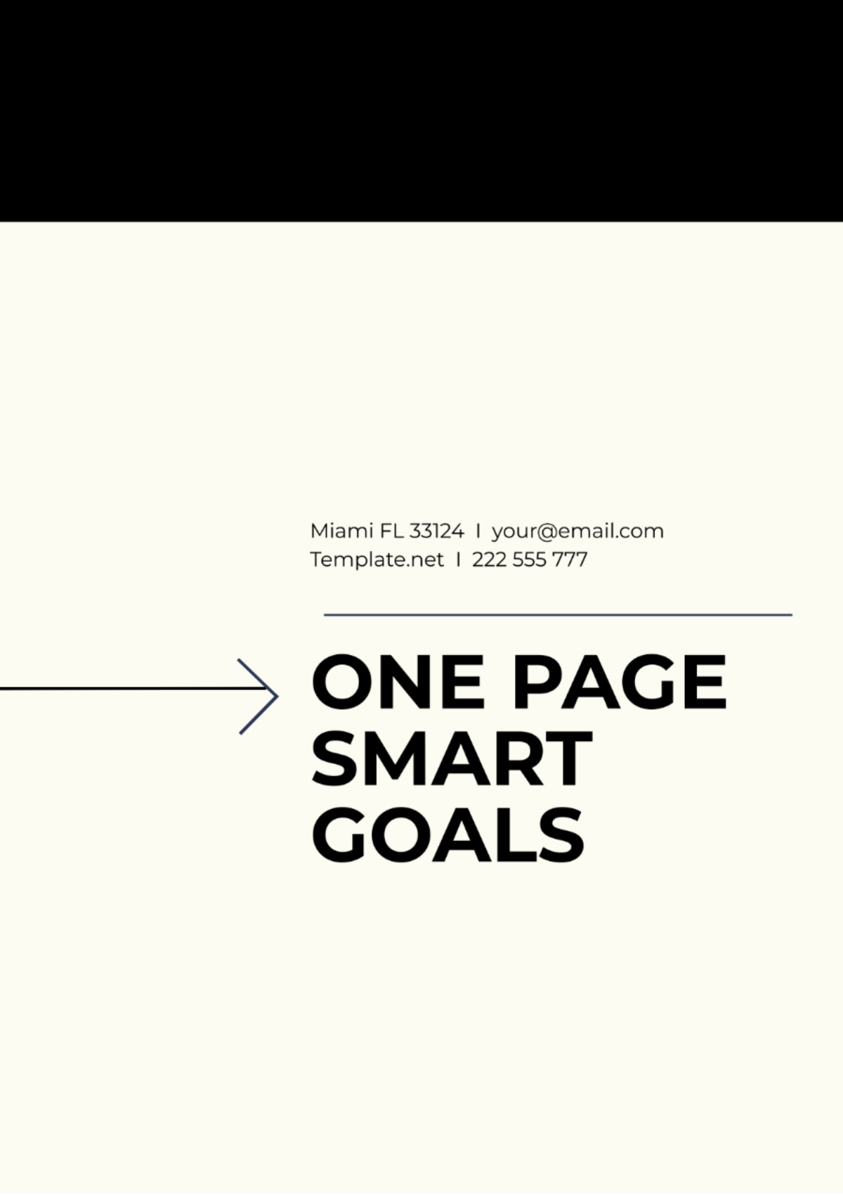 One Page SMART Goals Template - Edit Online & Download