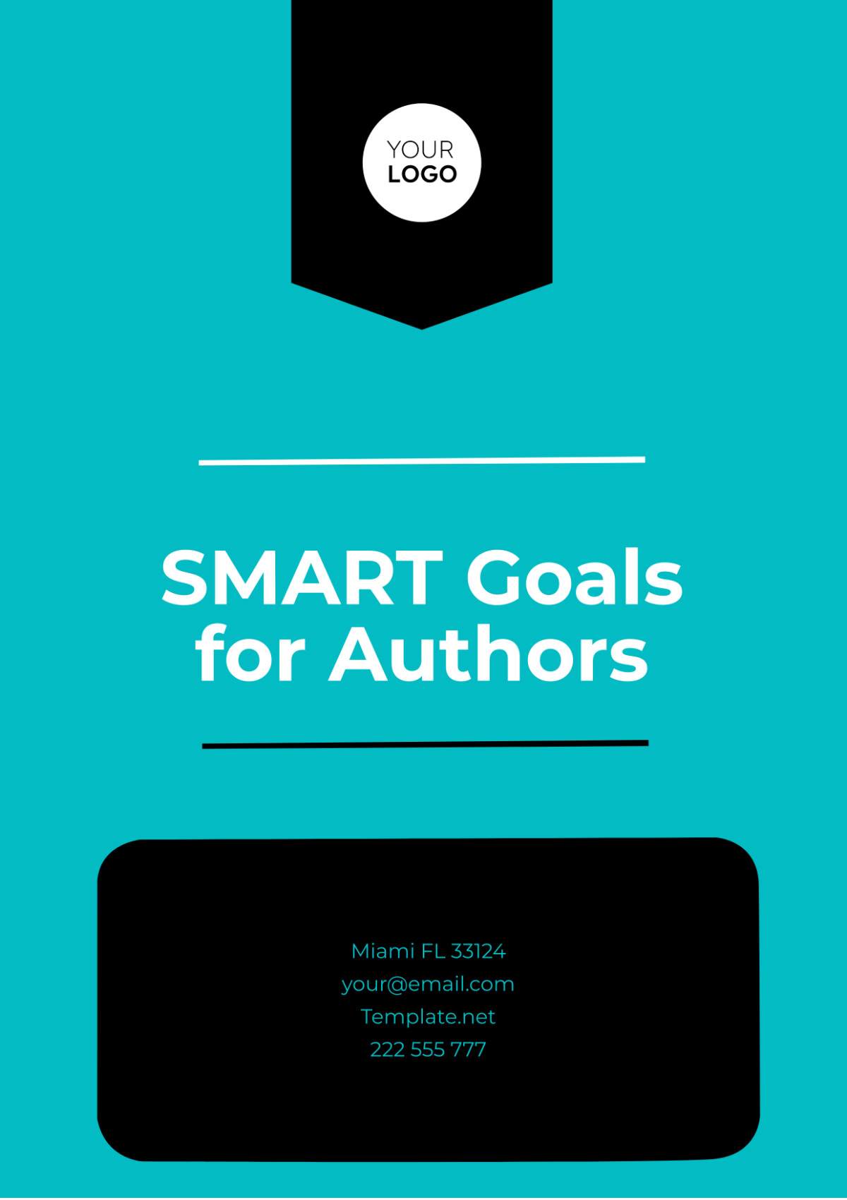 SMART Goals for Authors Template