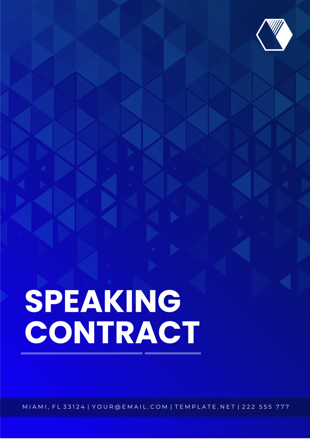 Speaking Contract Template - Edit Online & Download