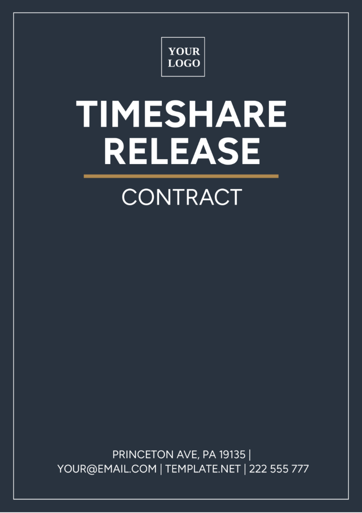 Timeshare Contract Template - Edit Online & Download