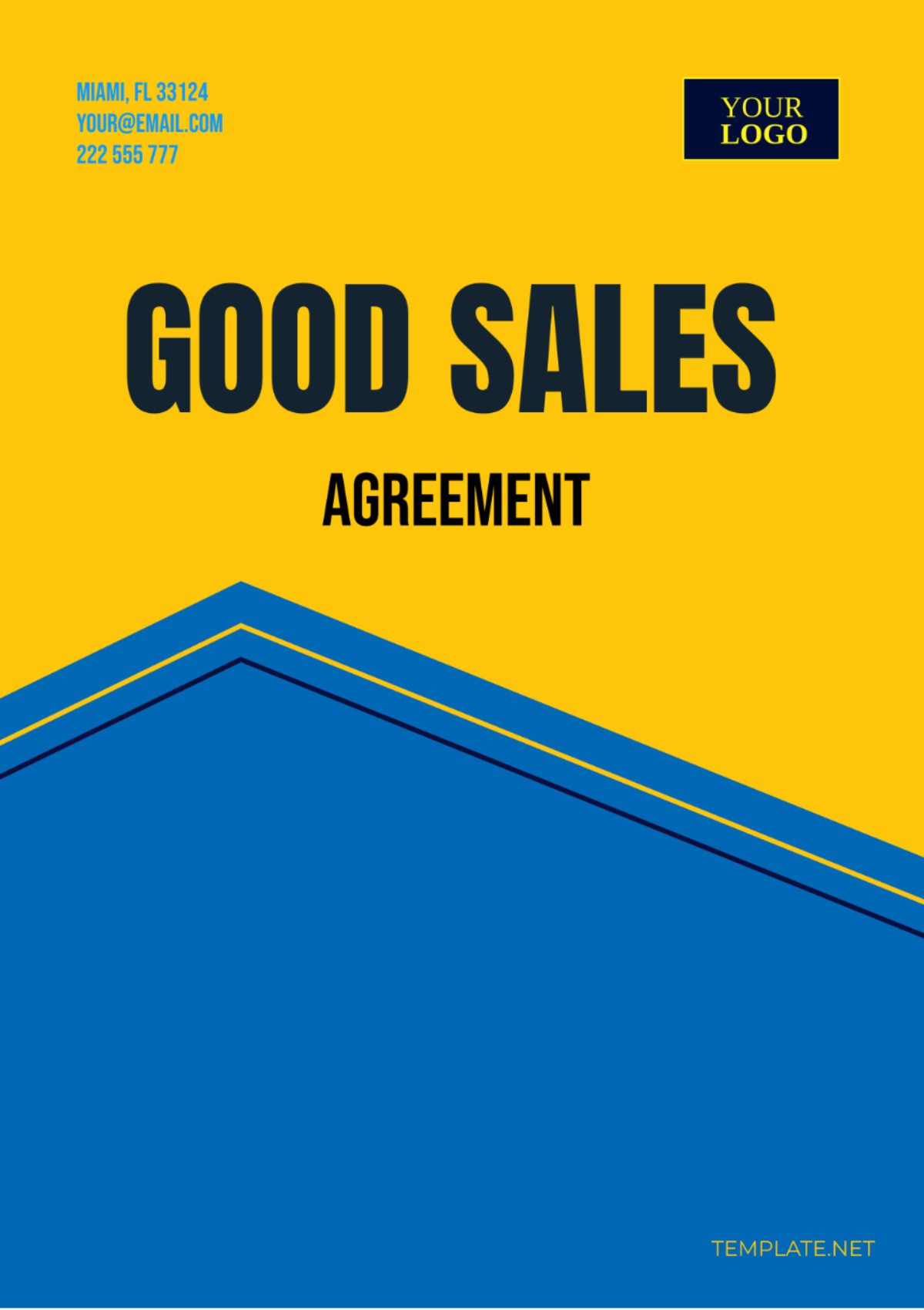 Goods Sales Agreement Template