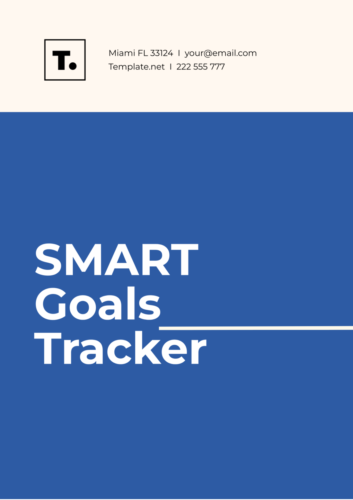 SMART Goals Tracker Template