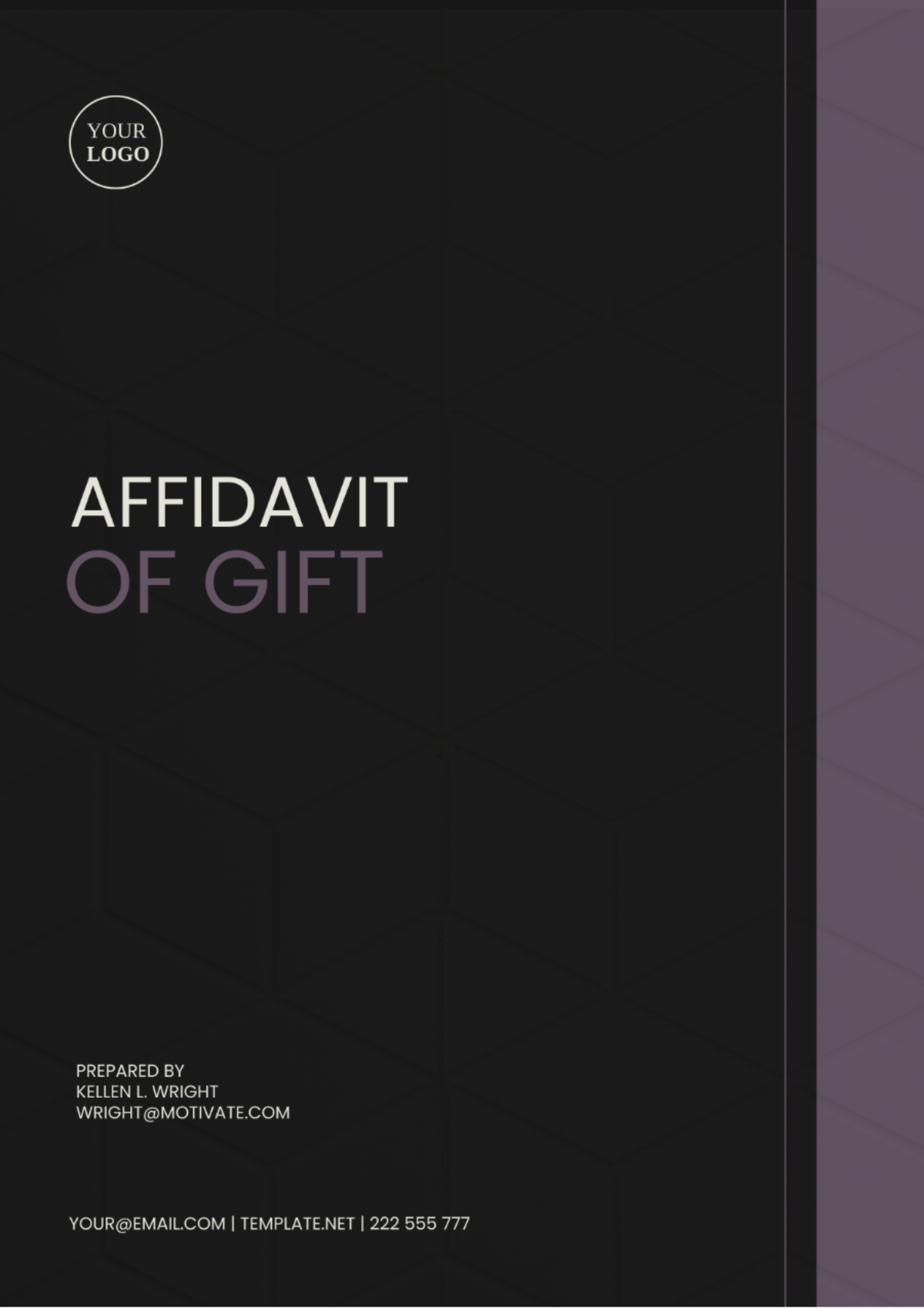 Arizona Affidavit of Gift Template - Edit Online & Download