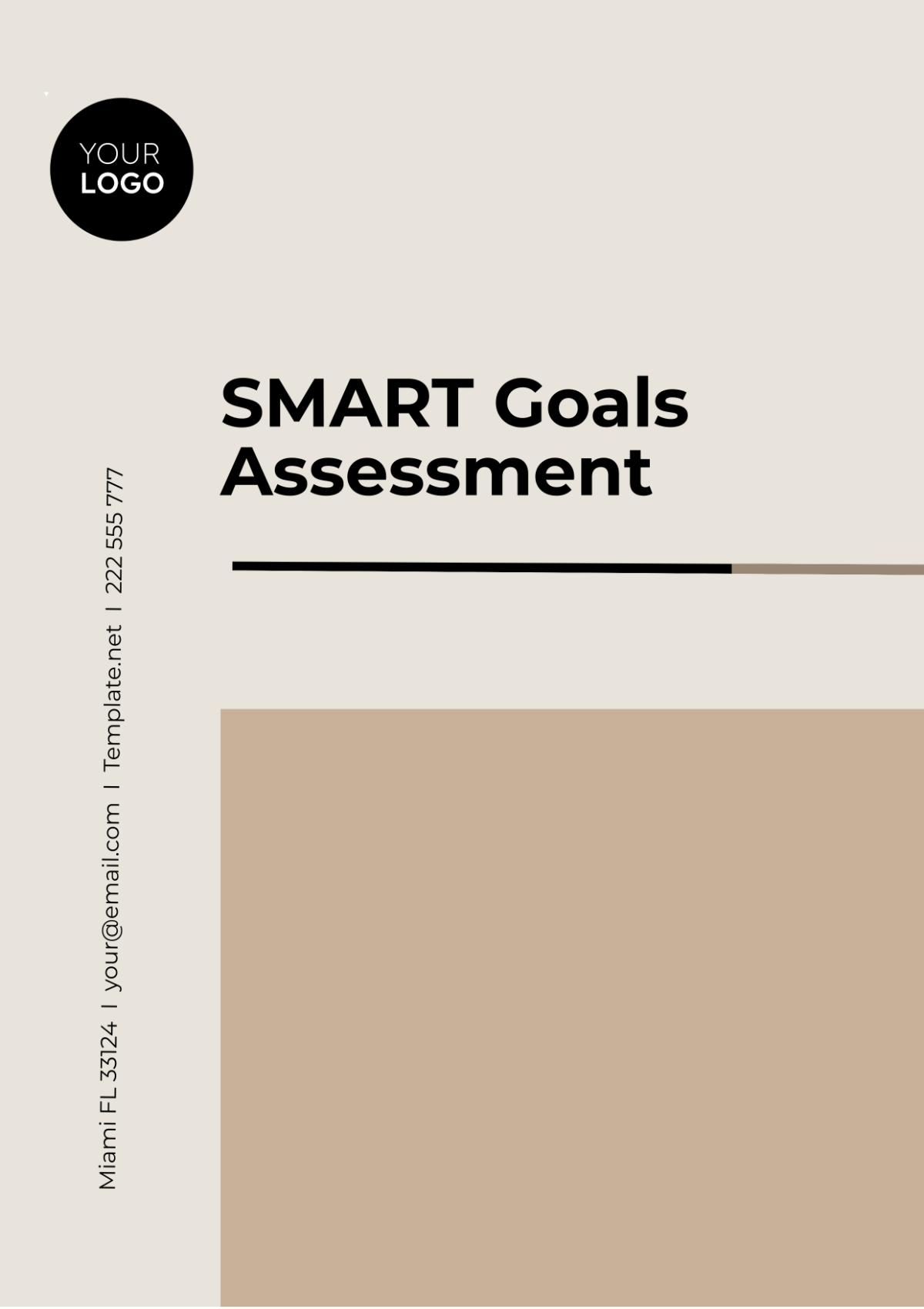 SMART Goals Assessment Template