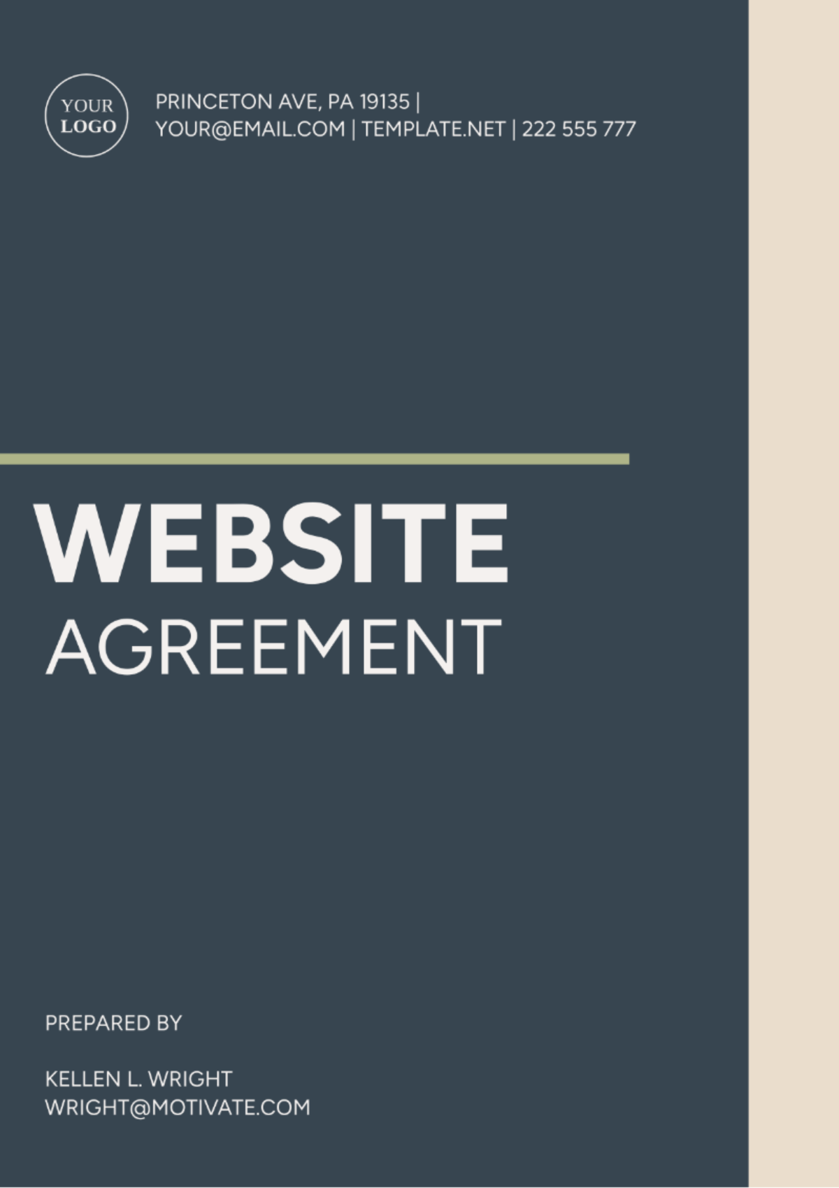 Website Agreement Template