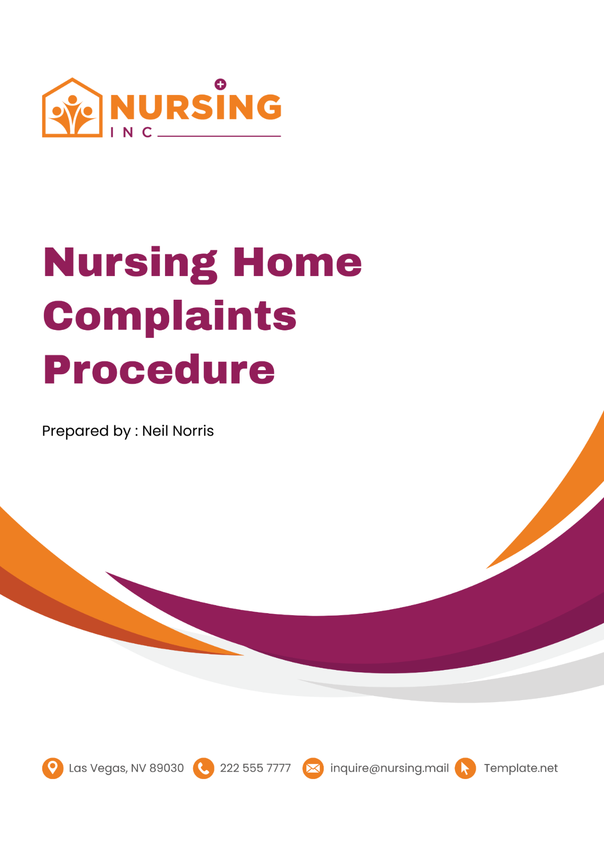 Free Nursing Home Complaints Procedure Template